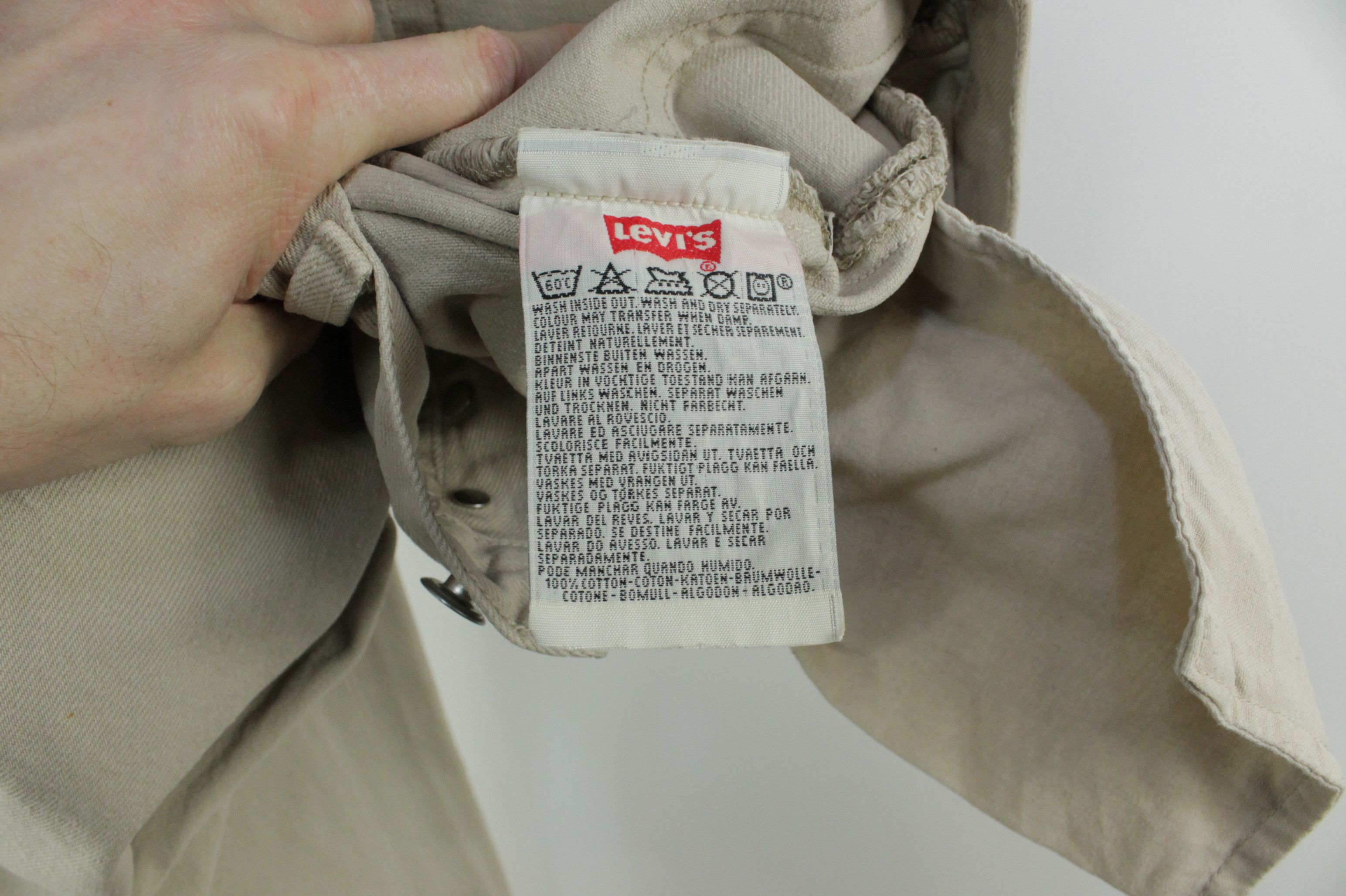 Levi's Vintage Levi's 501 Beige Denim Made In USA Men's Jeans Size US 33 - 9 Thumbnail