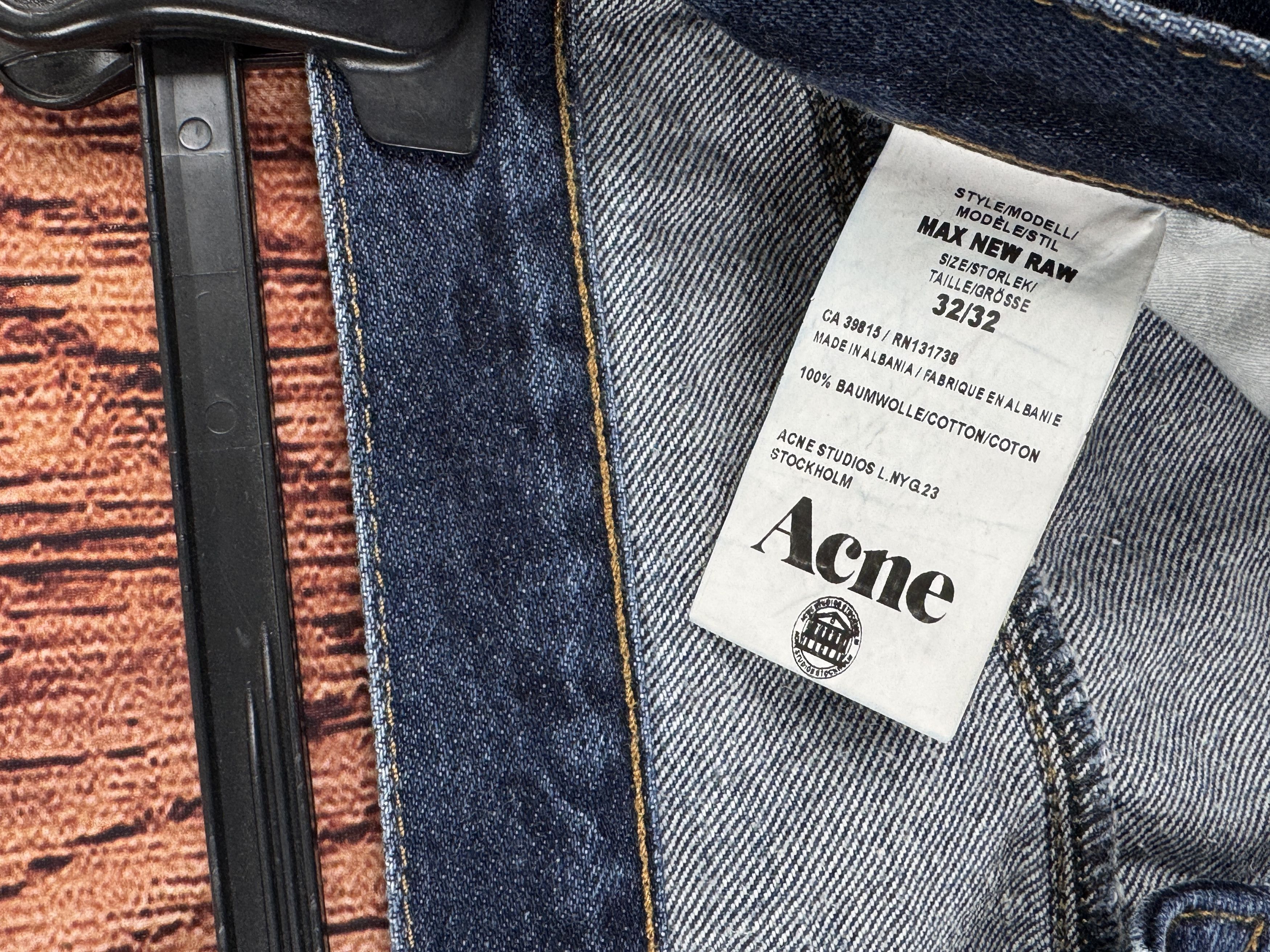 Acne Studios ACNE STUDIOS Max New Raw Denim Jeans W32 L32 Size US 32 / EU 48 - 9 Thumbnail