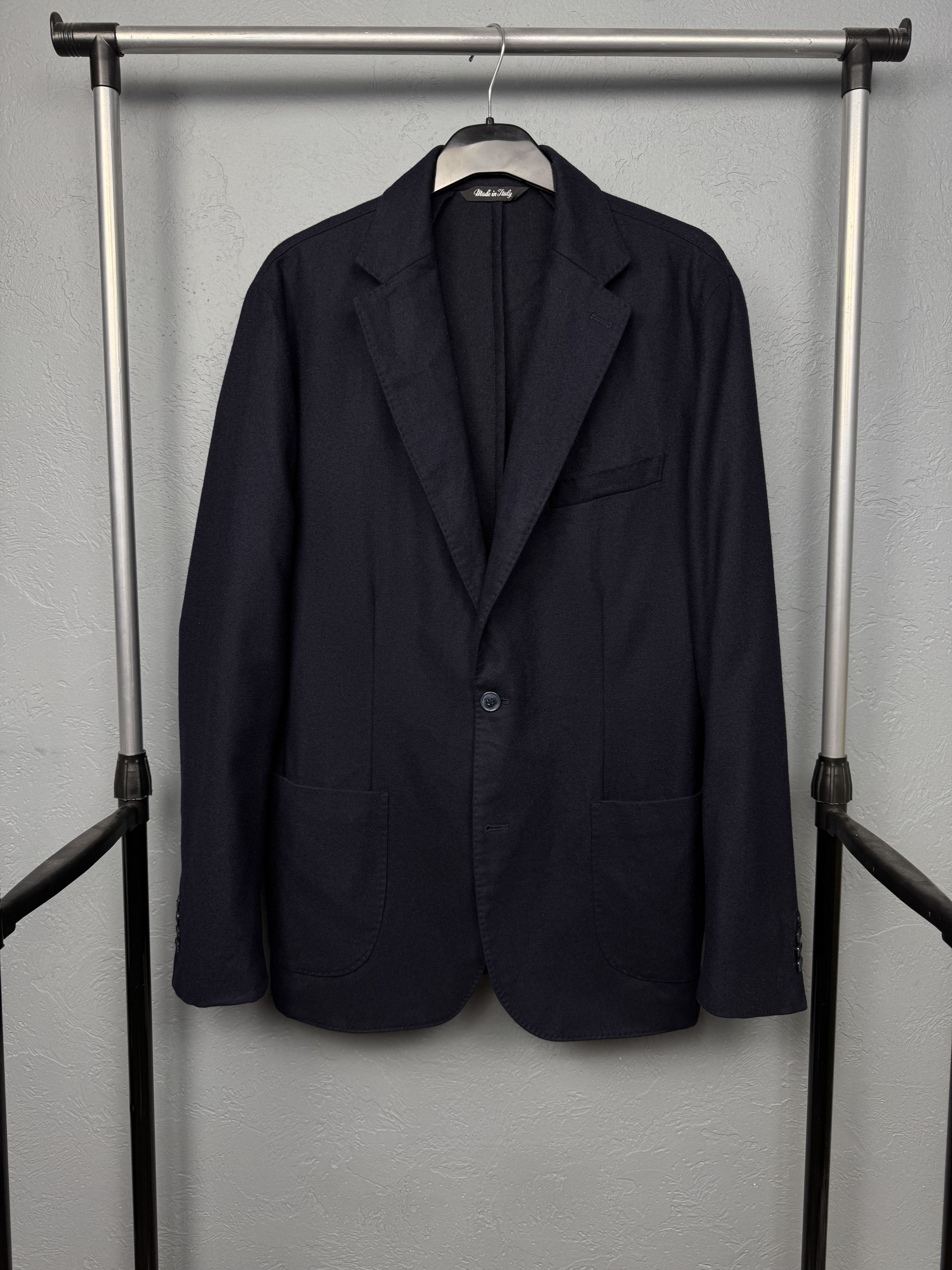 Vitale Barberis Canonico 1913 Vitale Barberis Canonico Unlined Wool Blazer Jacket Size US L / EU 52-54 / 3 - 1 Thumbnail