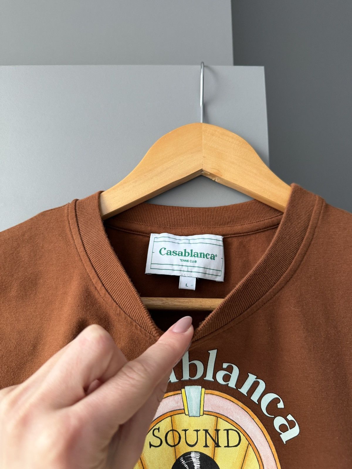 Casablanca Casablanca Studio De Musique Brown Printed T-Shirt Size L / US 10 / IT 46 - 2 Thumbnail