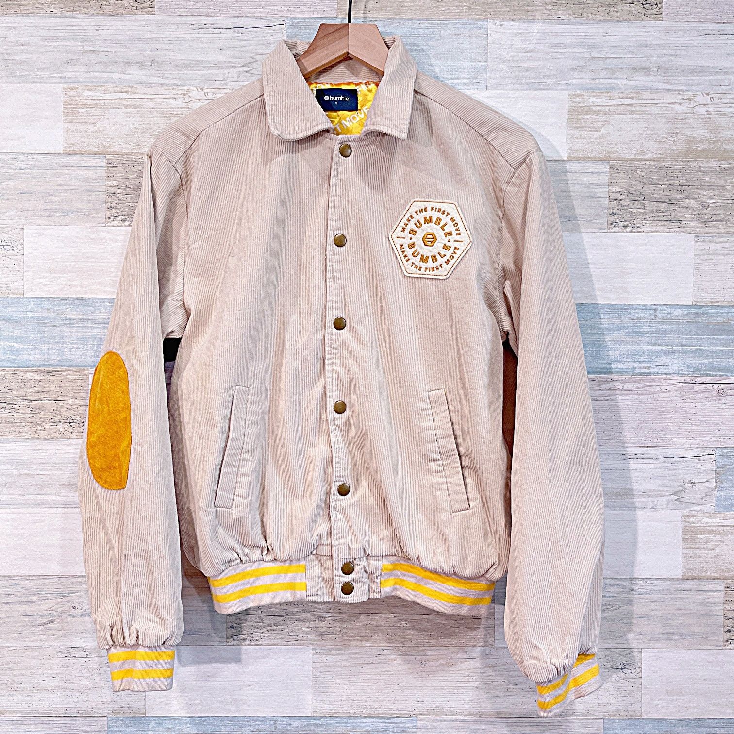 Other Bumble Social Dating App Corduroy Bomber Jacket Mens Medium Size M / US 6-8 / IT 42-44 - 1 Thumbnail