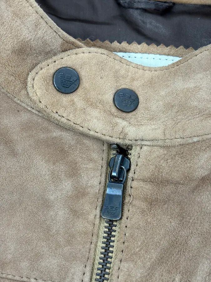 Emporio Armani SS2004 Emporio Armani Beige Suede Leather Jacket Size US M / EU 48-50 / 2 - 10 Thumbnail