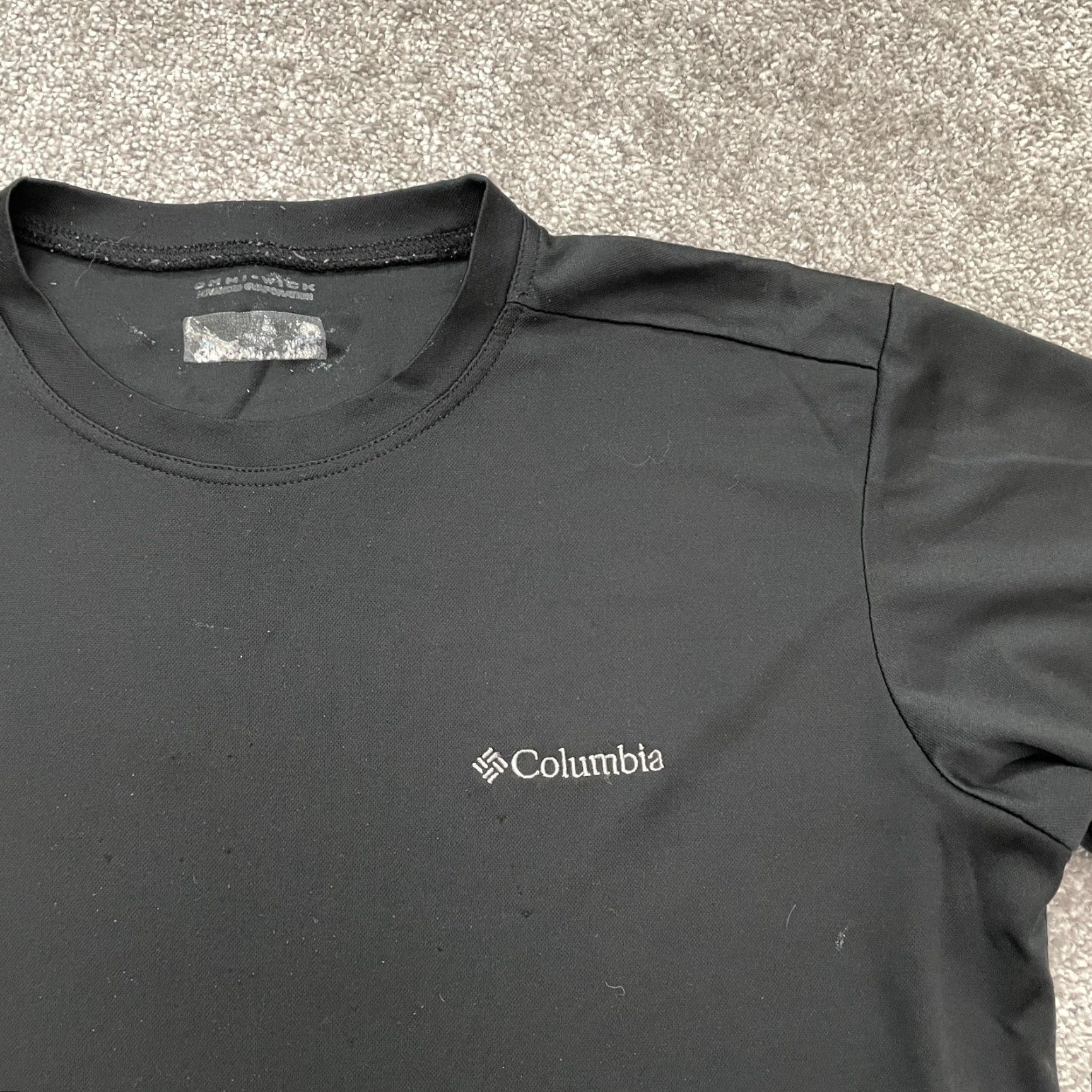 Vintage Columbia Omni Wick T-Shirt Mens Large Black Crew Neck Short Sleeve Active Tee Size US L / EU 52-54 / 3 - 4 Thumbnail