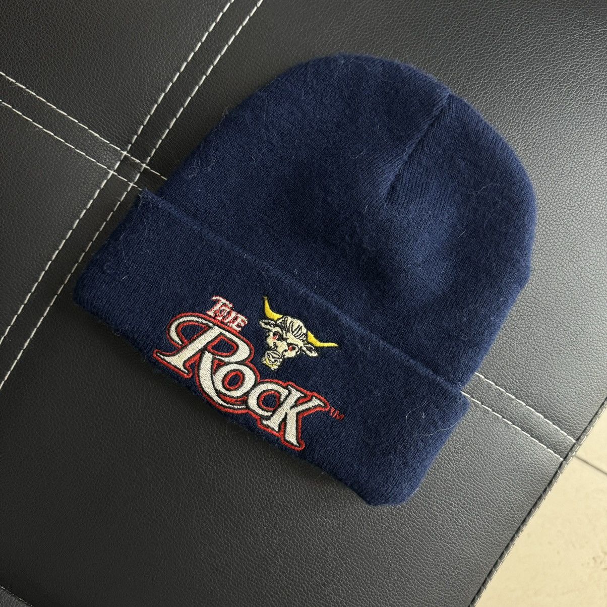 WWE Vintage 2001 The Rock WWF Beanie Hat Size ONE SIZE - 1 Thumbnail