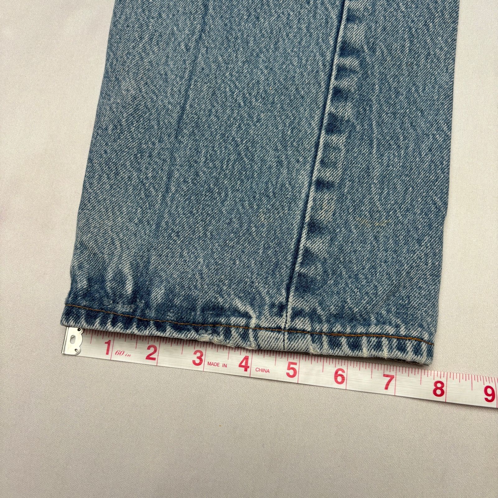 Levi's Vintage 80s Levi's 501 Distressed Straight Leg Jeans 33x32.5 Size US 33 - 9 Thumbnail