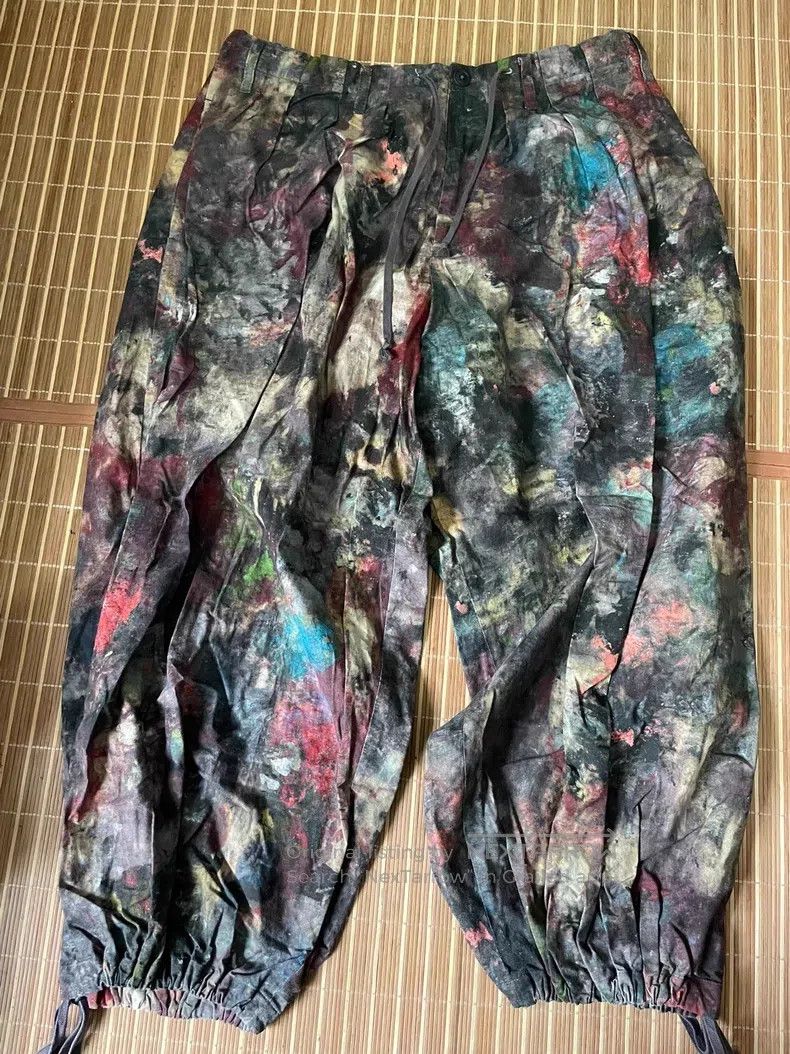 Yohji Yamamoto Yohji Yamamoto size 3 Splash-ink slacks pants Size US 30 / EU 46 - 1 Thumbnail