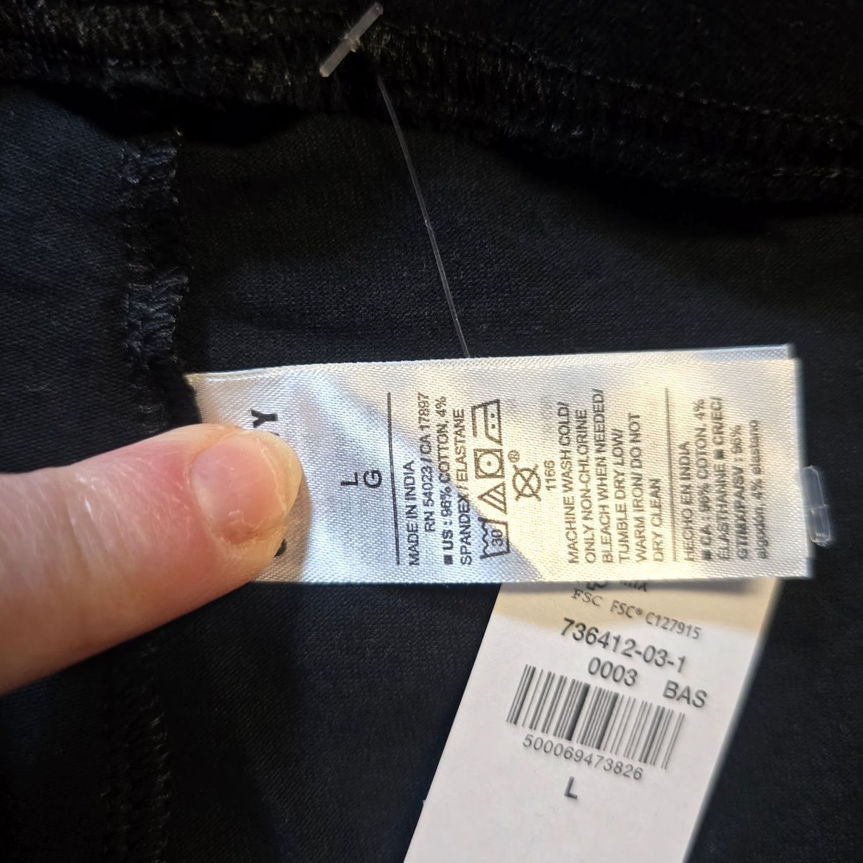 Old Navy Old Navy Leggings Womens Size Large Black Ankle Pull On Pants Capsule Casual Size 36" / US 14 / IT 50 - 3 Thumbnail