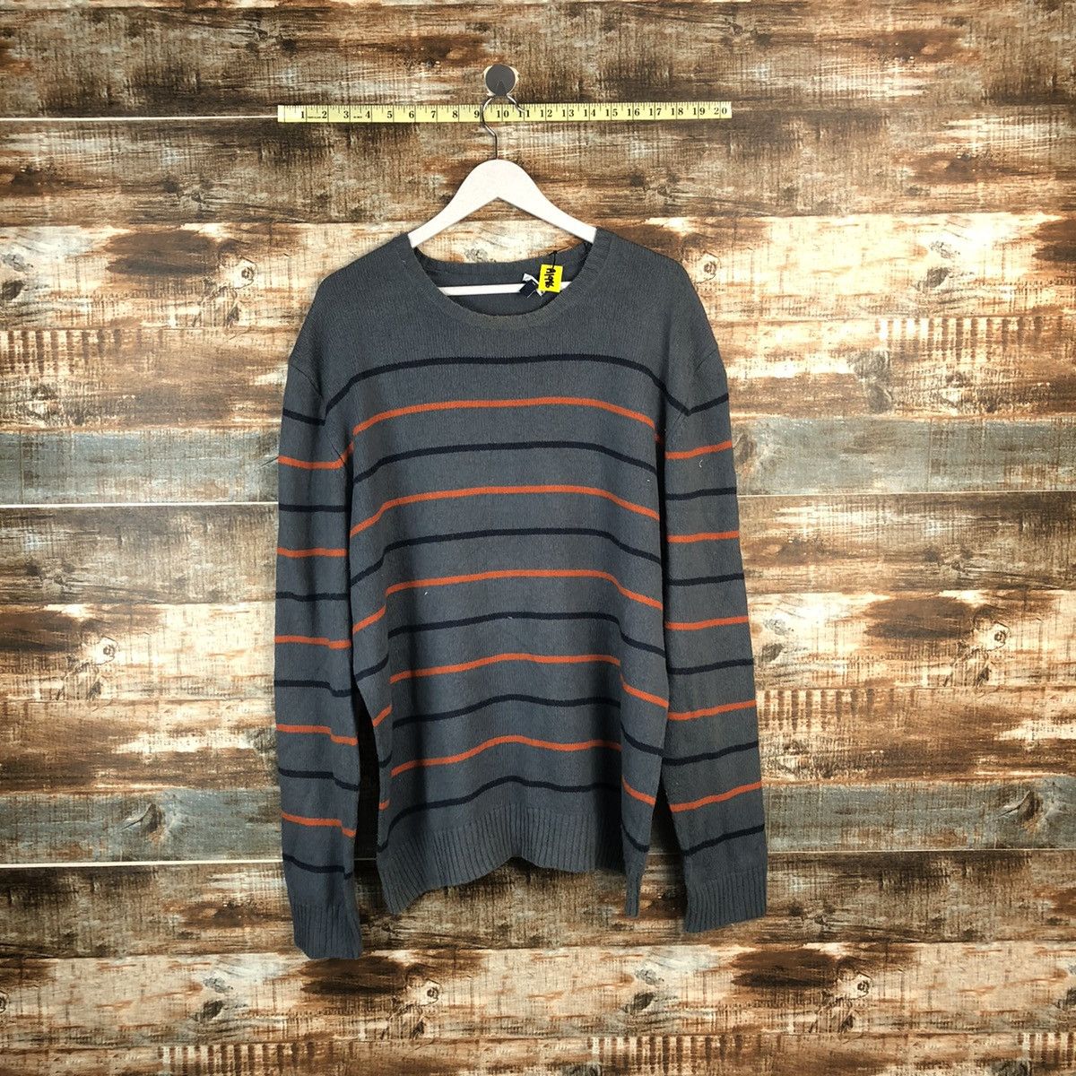 Gap × Homespun Knitwear Gap Grey Stripe Knitwear #A1986 Size US L / EU 52-54 / 3 - 1 Thumbnail