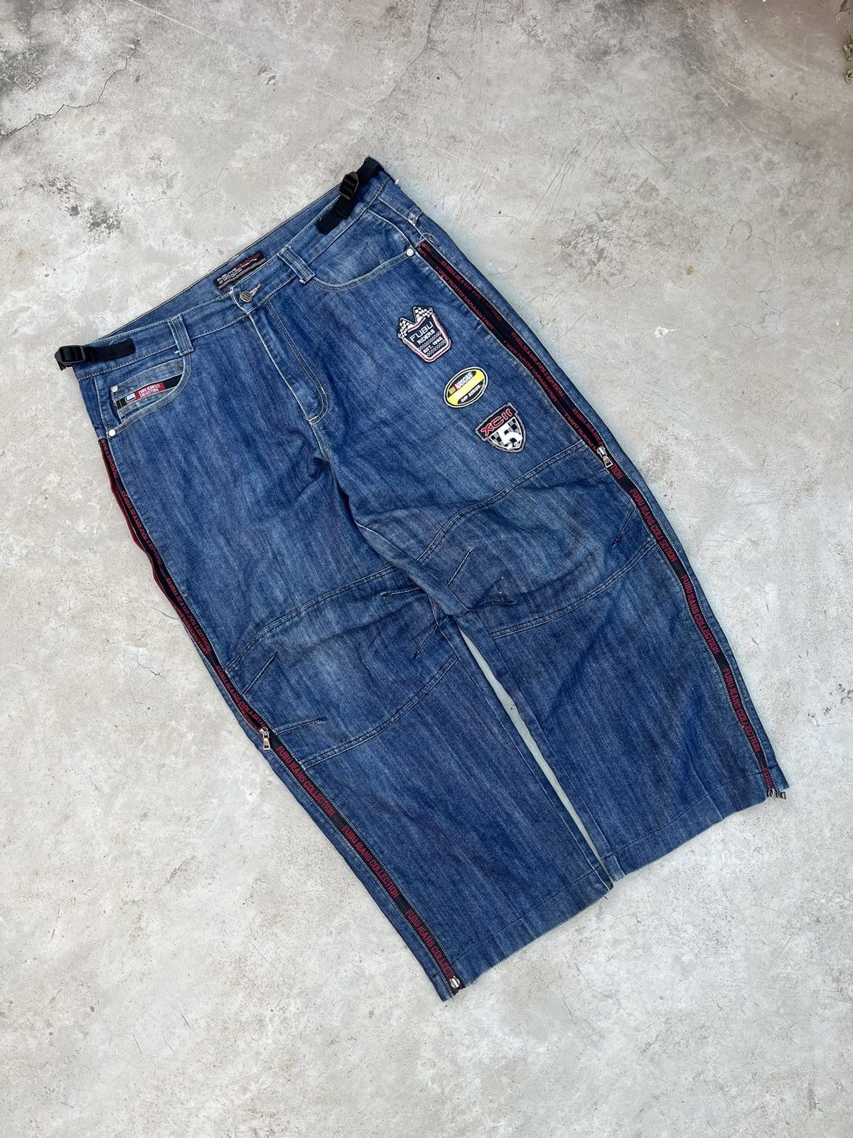 Fubu × Japanese Brand × Vintage CRAZY 90s FUBU NASCAR 🏎️ Size US 34 / EU 50 - 1 Thumbnail