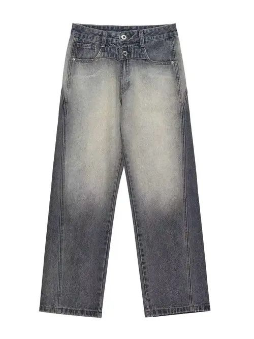 VIBE Vintage washed distressed micro wide jeans Size US 34 / EU 50 - 5 Thumbnail