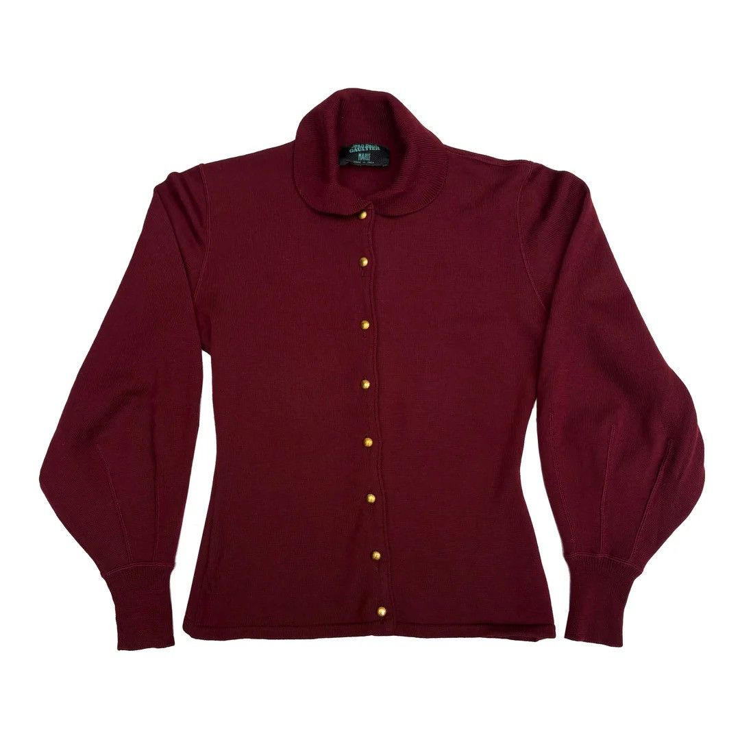 Jean Paul Gaultier Jean-Paul Gaultier Maille 1990 90s Vintage Designer Cardigan Size M / US 6-8 / IT 42-44 - 1 Thumbnail