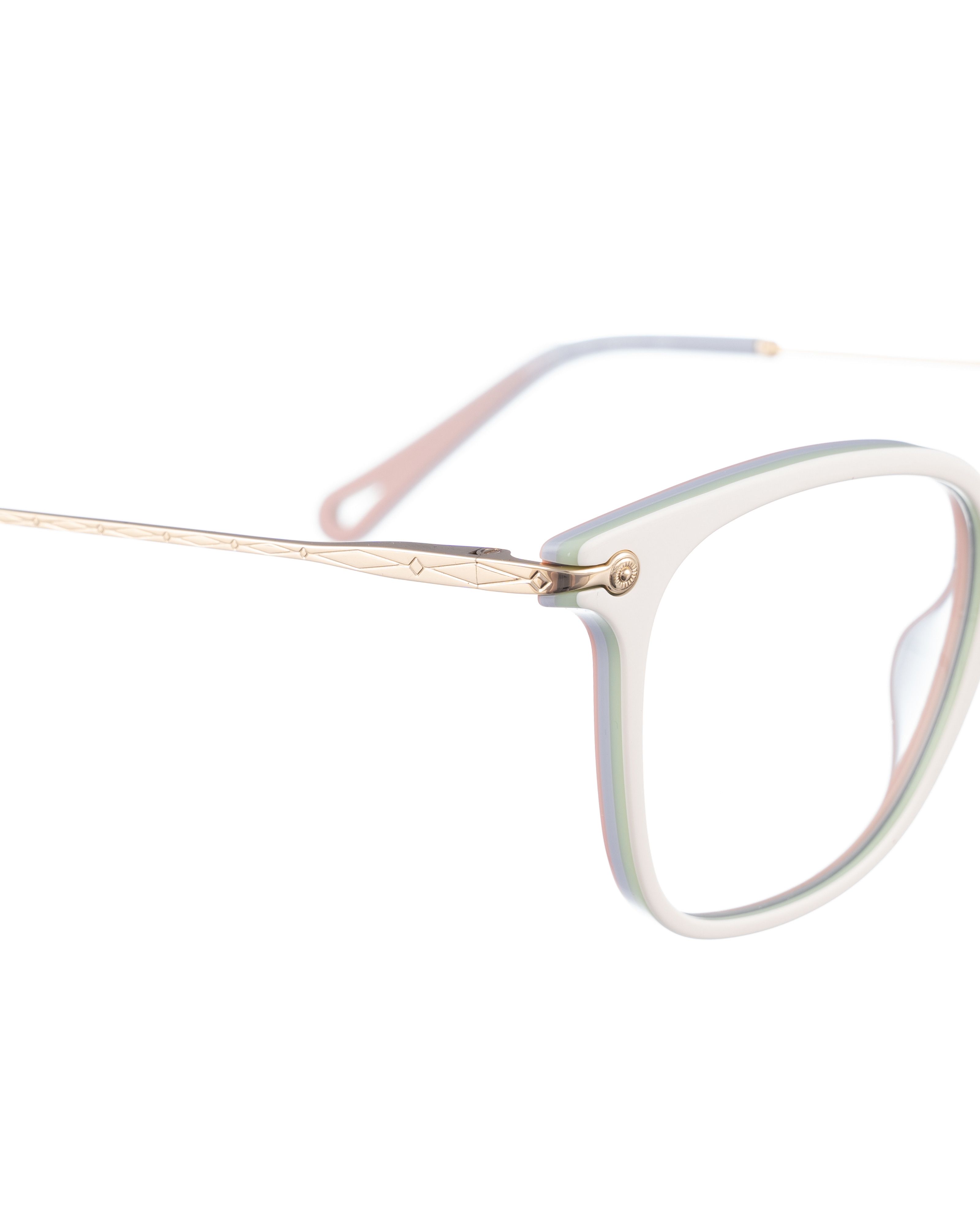 Chloe Chloe 00s Oversized Pastel and Gold Glasses Size ONE SIZE - 3 Thumbnail