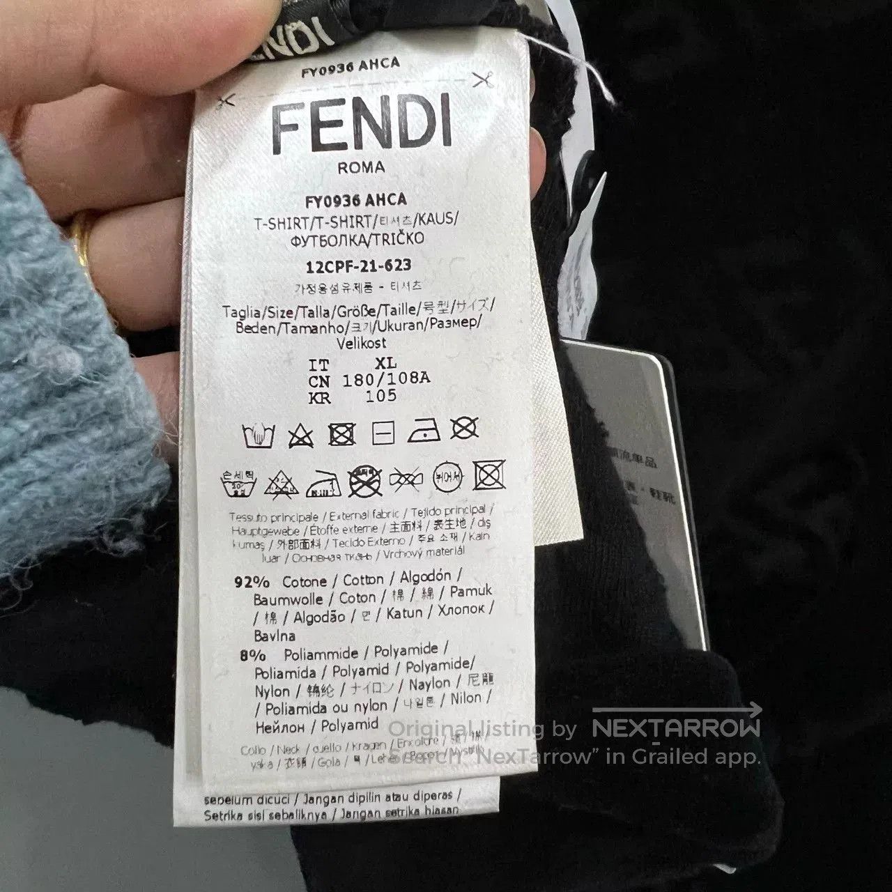 Fendi Fendi Double F Print Short Sleeve. Size US XL / EU 56 / 4 - 4 Thumbnail