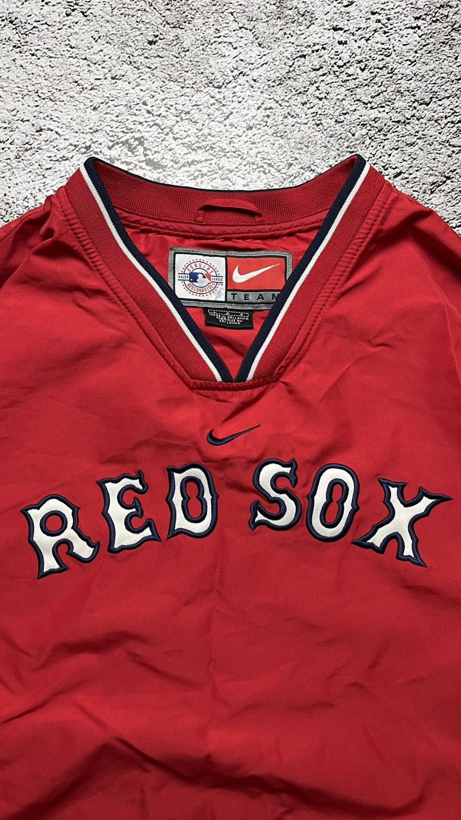 Nike VTG 90’s Boston Red Sox MLB centre swoosh jacket windbreaker Size US L / EU 52-54 / 3 - 3 Thumbnail