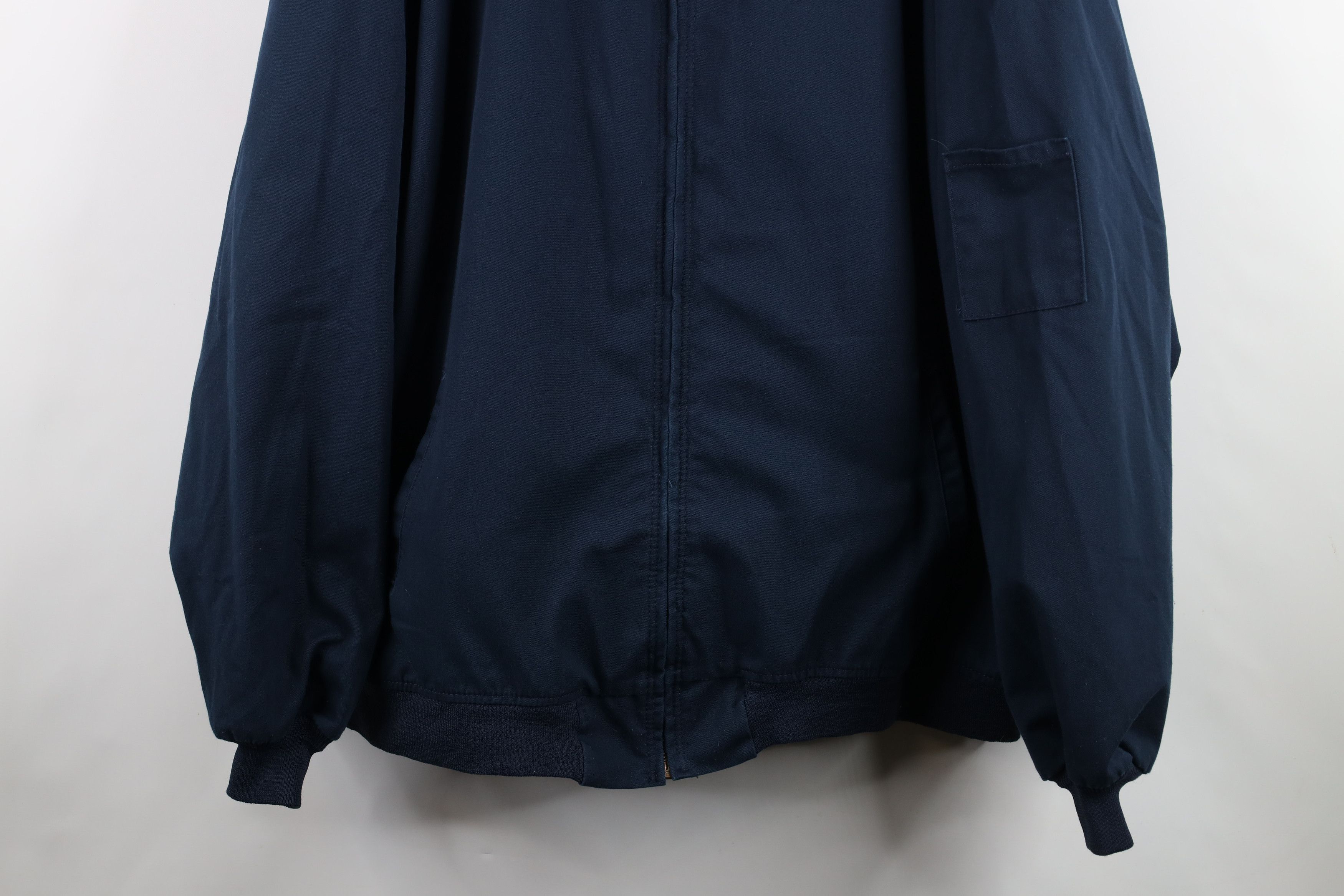 Vintage Vintage 90s Streetwear Workwear Mechanic Bomber Jacket Blue Size US XXL / EU 58 / 5 - 3 Thumbnail