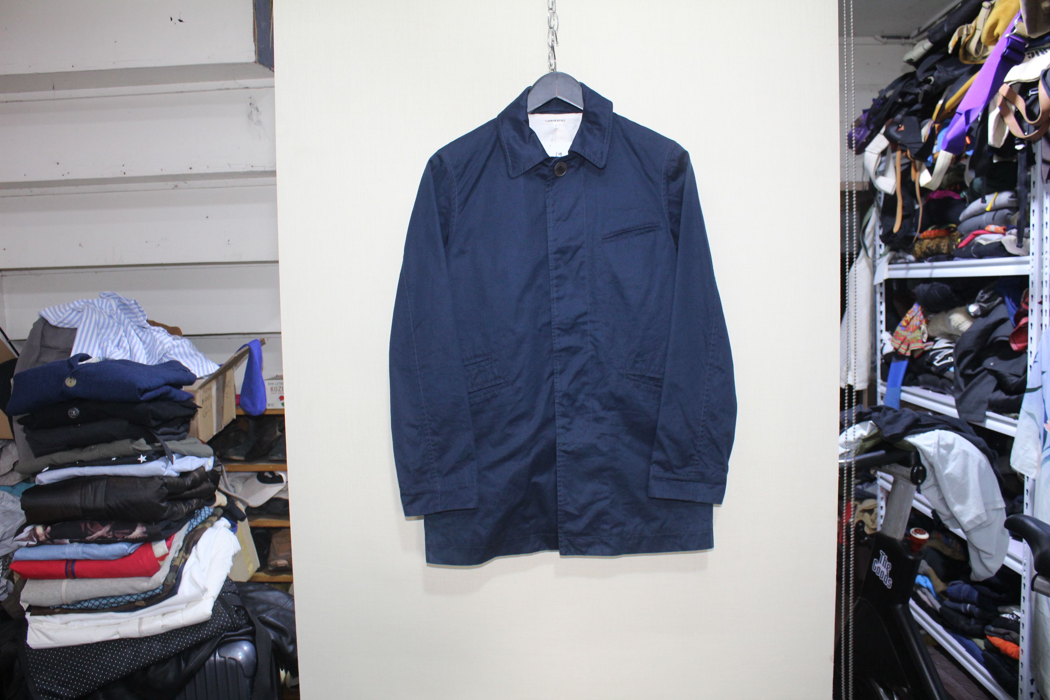 image of Blue Blue Japan Indigo Chore Jacket in Blue, Men's (Size Small)