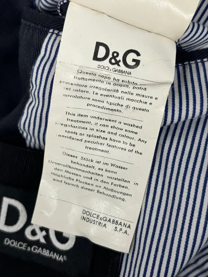 Dolce & Gabbana 2000s Dolce & Gabbana Navy Double-Breasted Cargo Trench Jacket Size US L / EU 52-54 / 3 - 17 Thumbnail