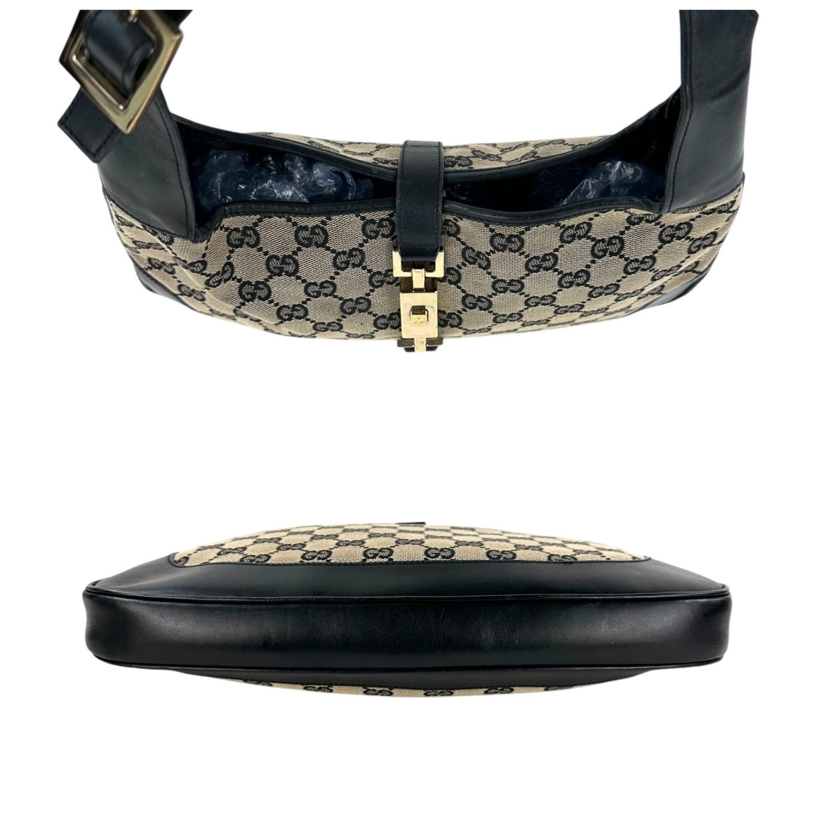 Gucci Gucci Monogram Canvas Jackie Shoulder Bag Size ONE SIZE - 4 Thumbnail