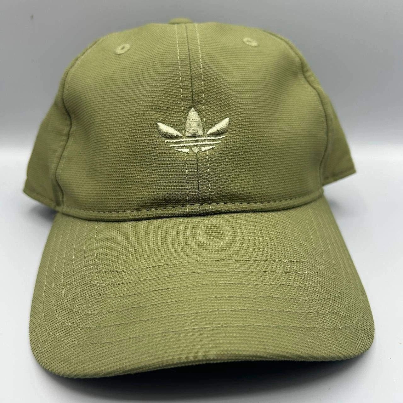 Adidas Adidas Logo Embroidered Hat Men Green Strap Back Cap Size ONE SIZE - 1 Thumbnail