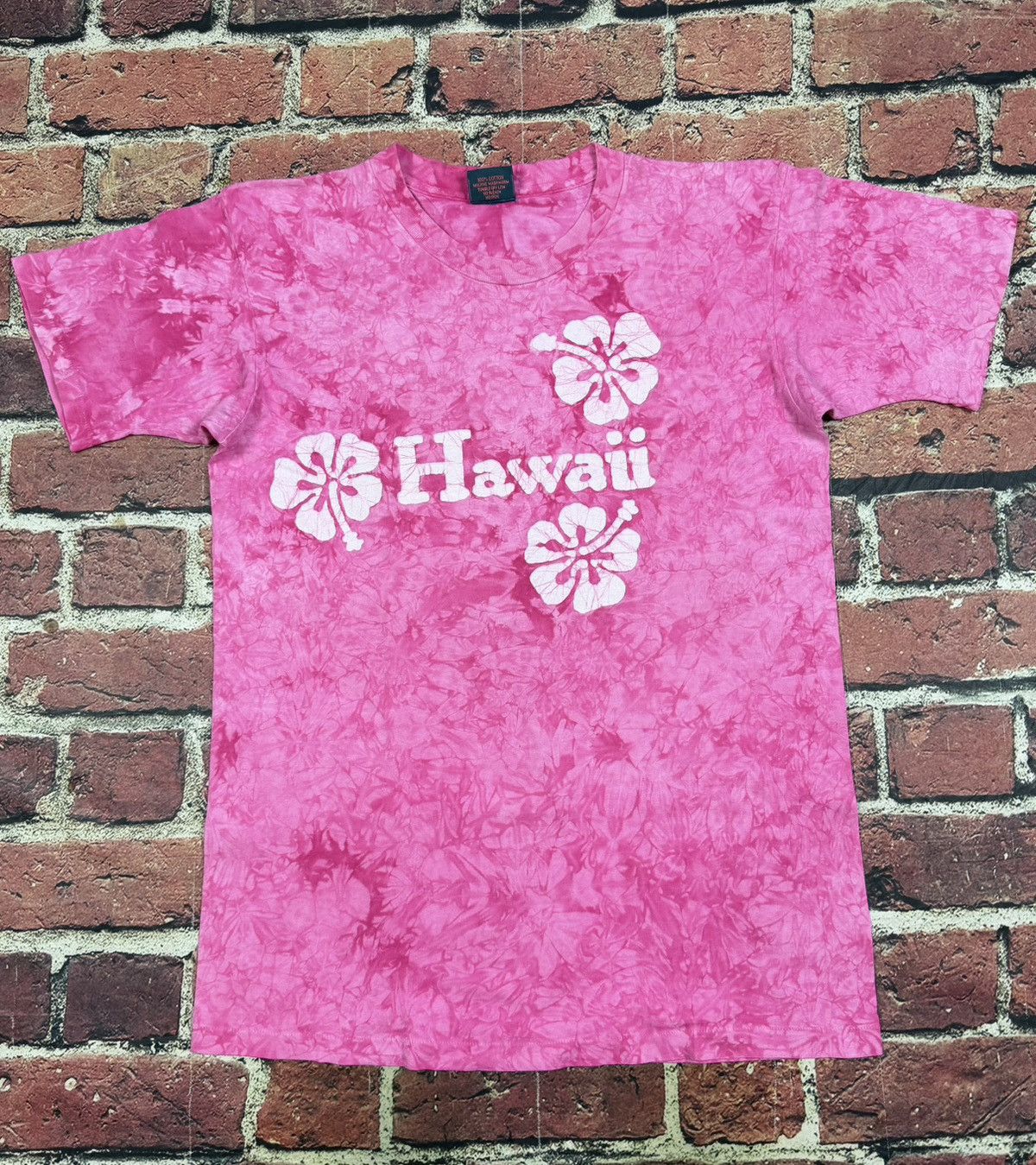 Vintage Vintage Hawaii Tie Dye T-Shirt Single Stitch Hibiscus Flower Size US L / EU 52-54 / 3 - 1 Thumbnail