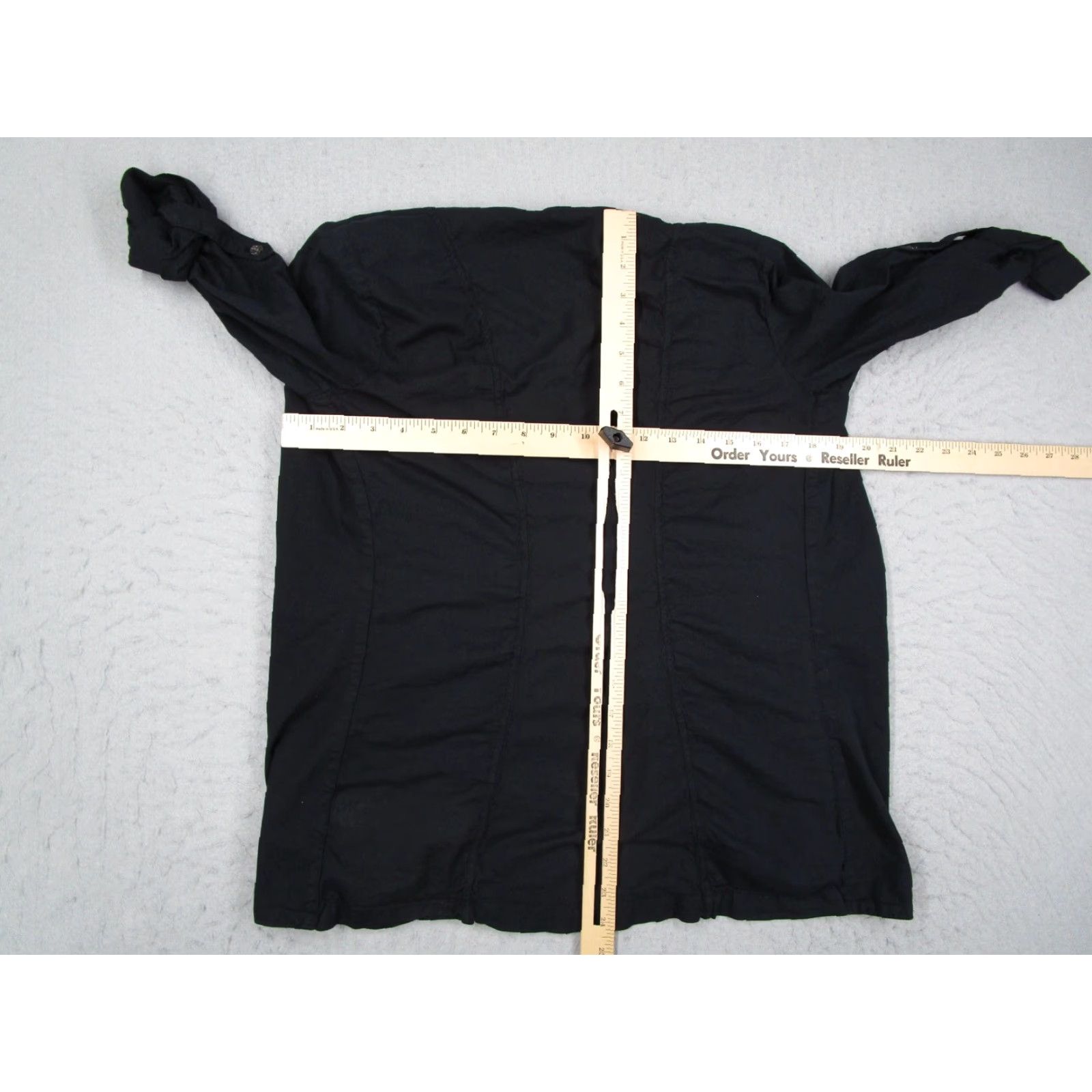 James Perse James Perse Shirt Womens Black 1 Cotton Slub Open Drape Cardigan US WLC2368 Size XS / US 0-2 / IT 36-38 - 7 Thumbnail