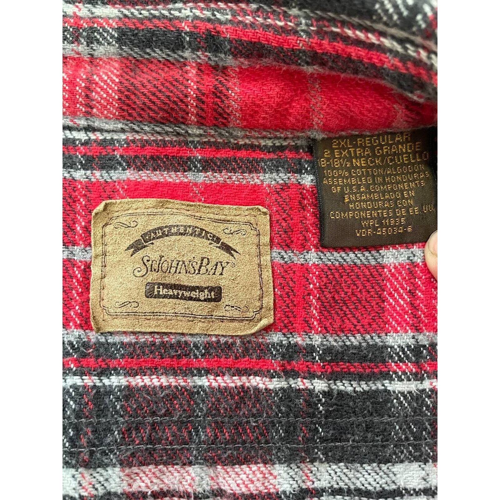 St. Johns Bay Vintage St. John’s Bay Flannel Shirt Red Plaid Size 2XL Size US XXL / EU 58 / 5 - 7 Thumbnail