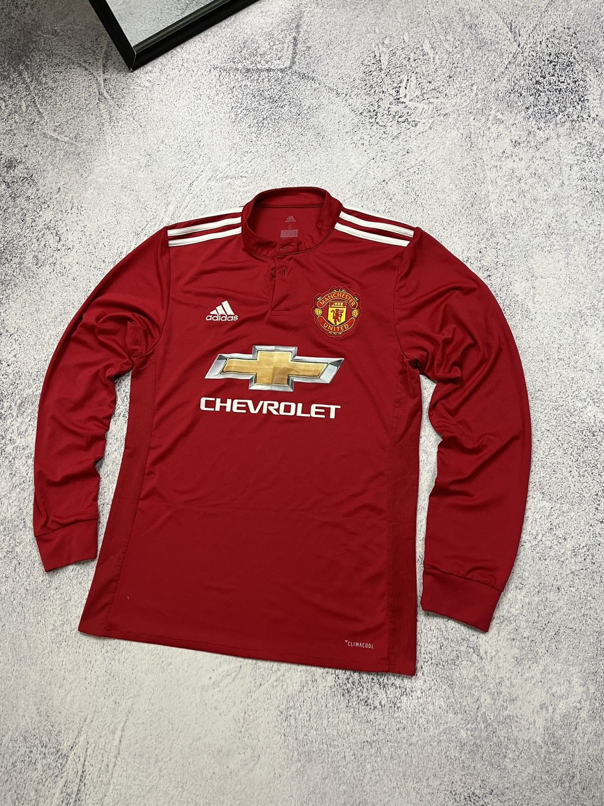 Nike Nike Manchester United 2017 Long Sleeve Soccer Jersey Size US S / EU 44-46 / 1 - 3 Thumbnail