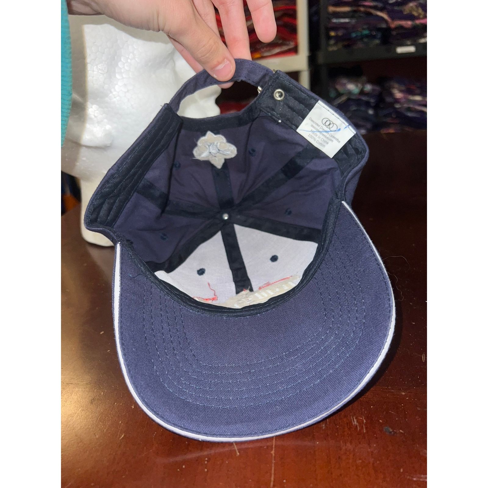 Vintage Trails End Hat Blue Logo Cap Headwear Vintage OS Size ONE SIZE - 6 Thumbnail