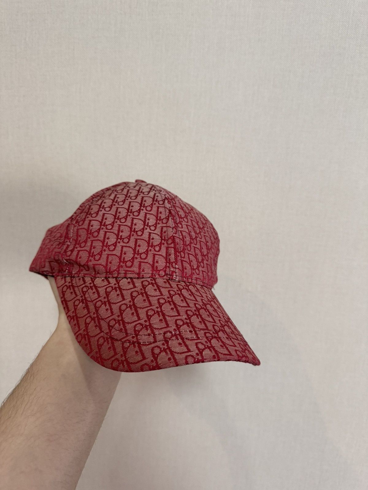 Christian Dior Monsieur Christian Dior Monogram Vintage 90s Red Hat Cap Size ONE SIZE - 4 Thumbnail
