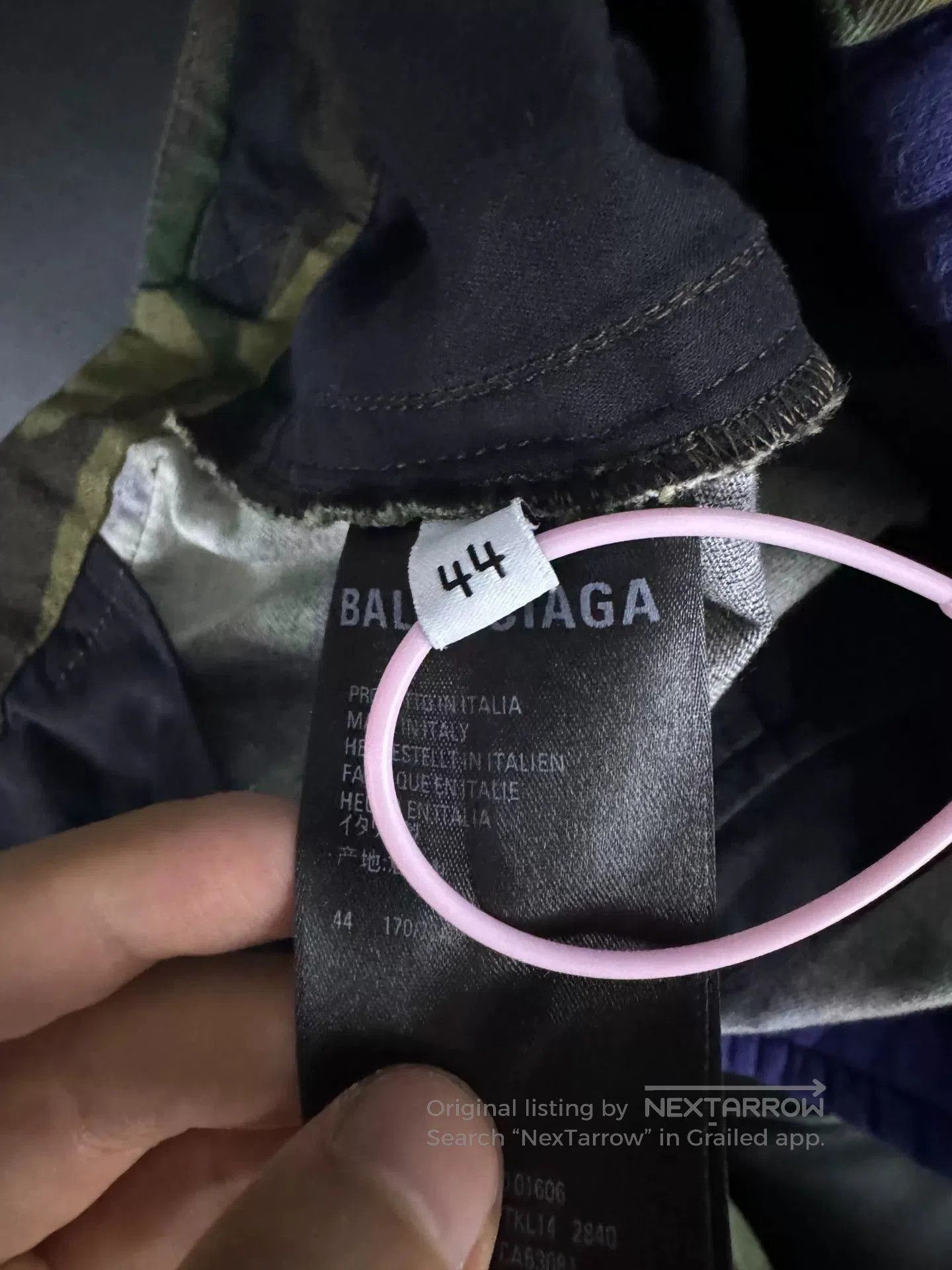 Balenciaga Balenciaga Camouflage Panel Blue Pants. Size US 28 / EU 44 - 4 Thumbnail