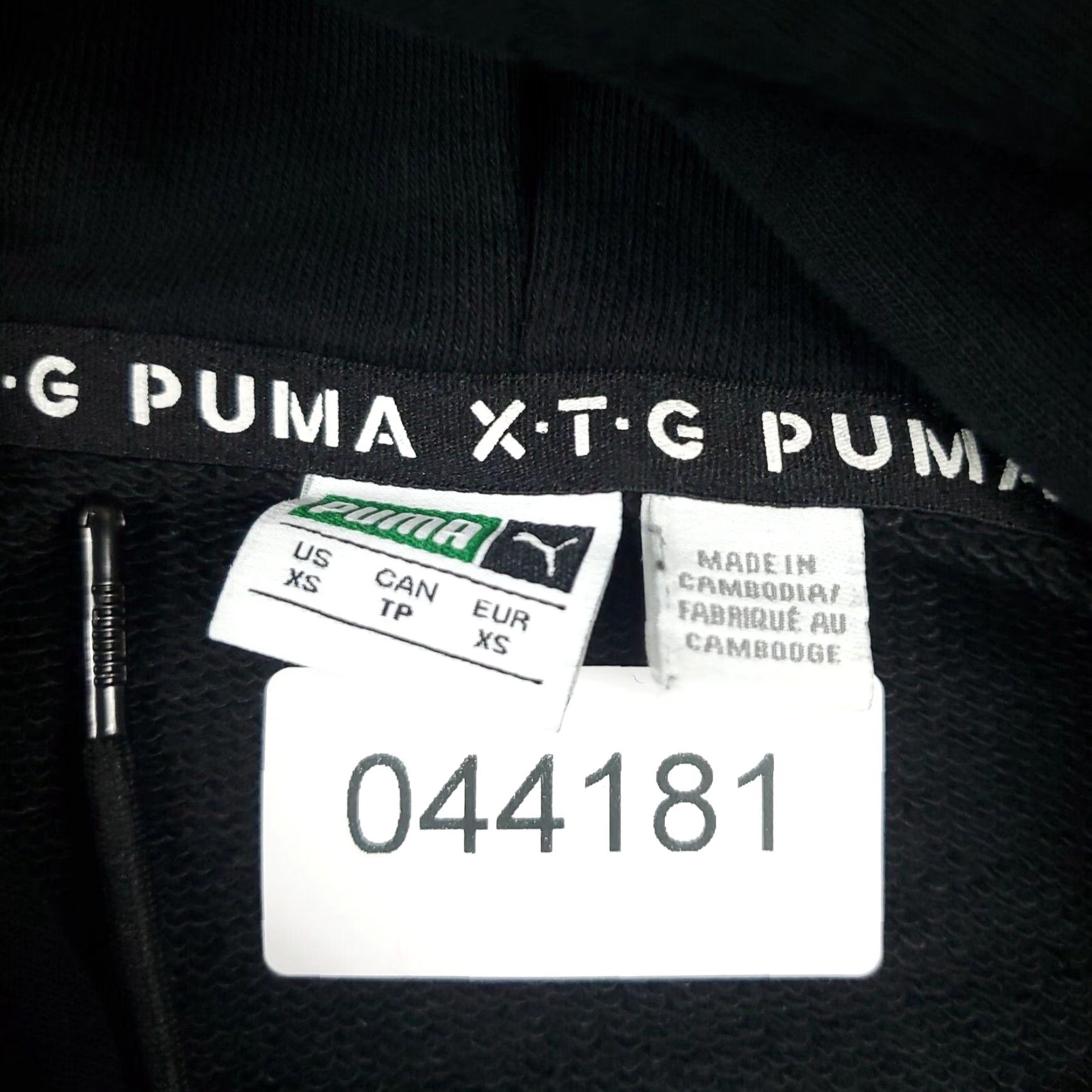 Puma Puma Womens Sweater XS Extra Small Black Crop Top Pullover Hoodie Size XS / US 0-2 / IT 36-38 - 8 Thumbnail