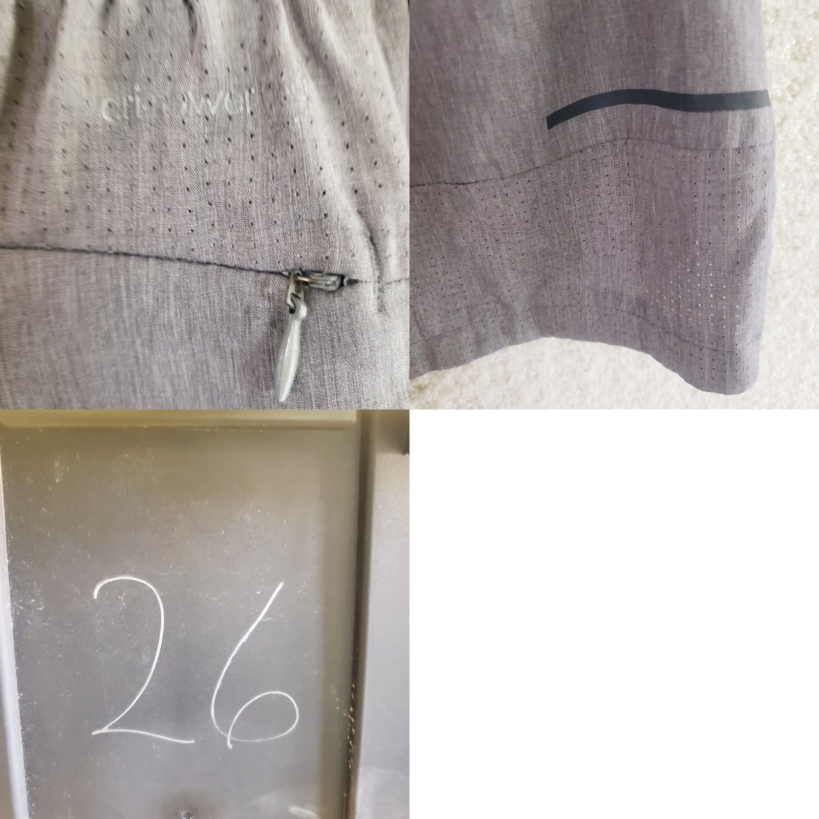 Vintage Russell Mens M Gray Athletic Running Shorts Drawstring Elastic Waist Regular Fit Short Shorts Mens Athletic Gray M Russell Size US 31 - 10 Thumbnail