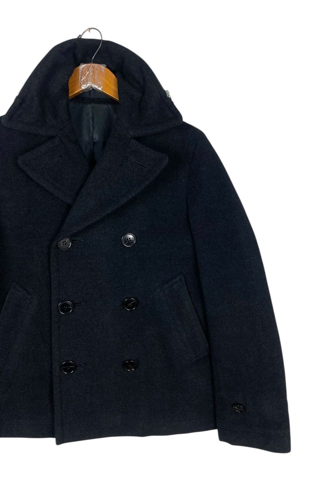 CABANE de ZUCCa Rare‼️ Cabane de Zucca Double Breasted Pea Coat Size US XS / EU 42 / 0 - 3 Thumbnail