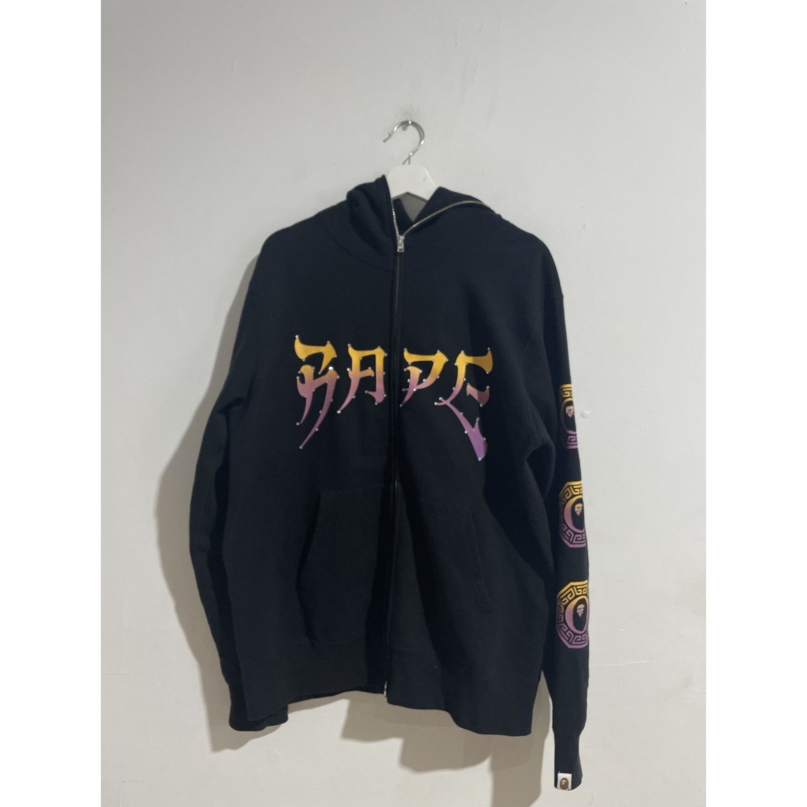 Bape A BATHING APE SWAROVSKI GRAPHIC ZIP UP SIZE XL PREOWNED Size US XL / EU 56 / 4 - 1 Thumbnail