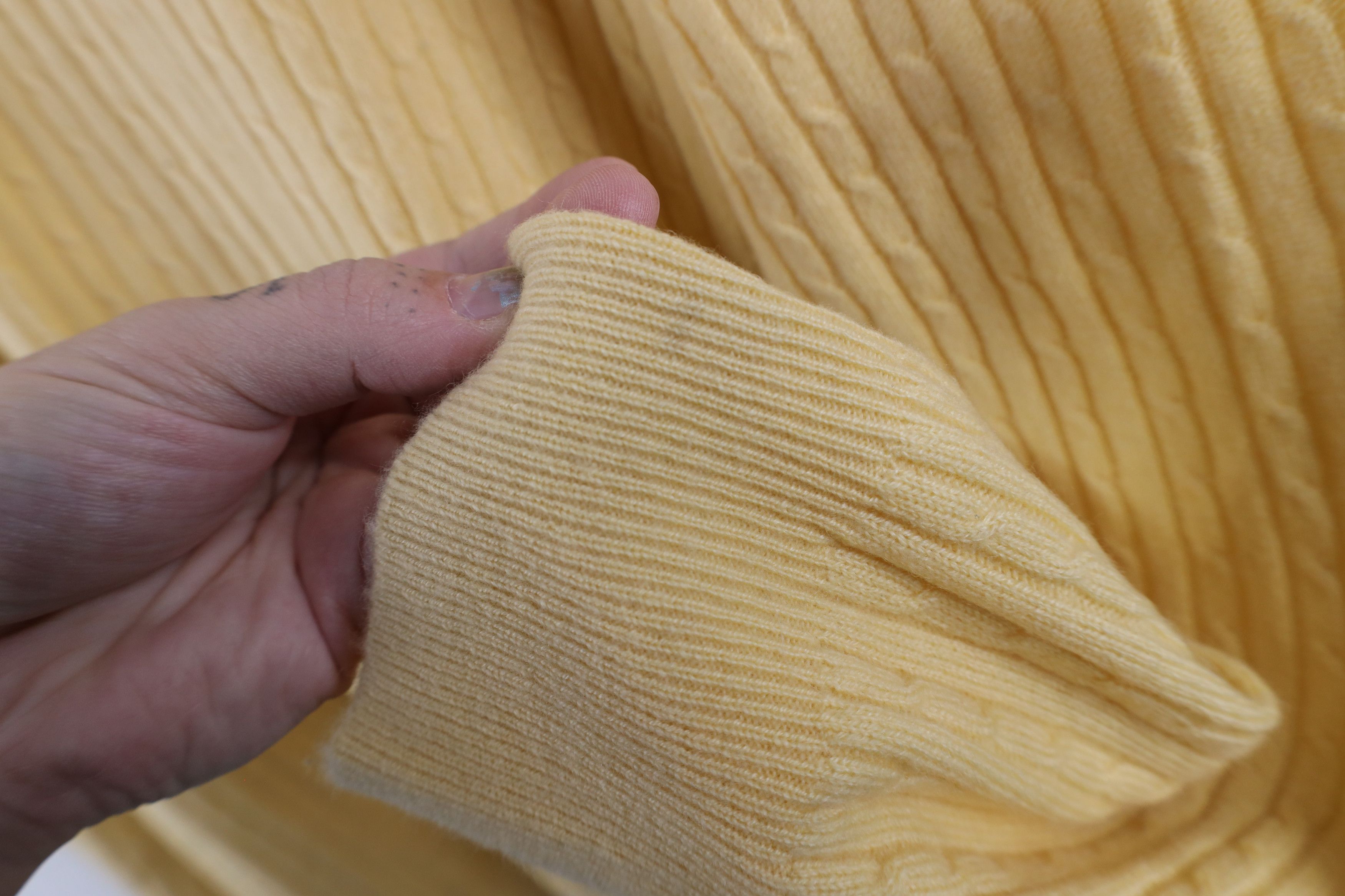 Jos. A. Bank × Vintage Vintage Jos A Bank Soft Cashmere Cable Knit Collared Sweater Size US XXL / EU 58 / 5 - 6 Thumbnail