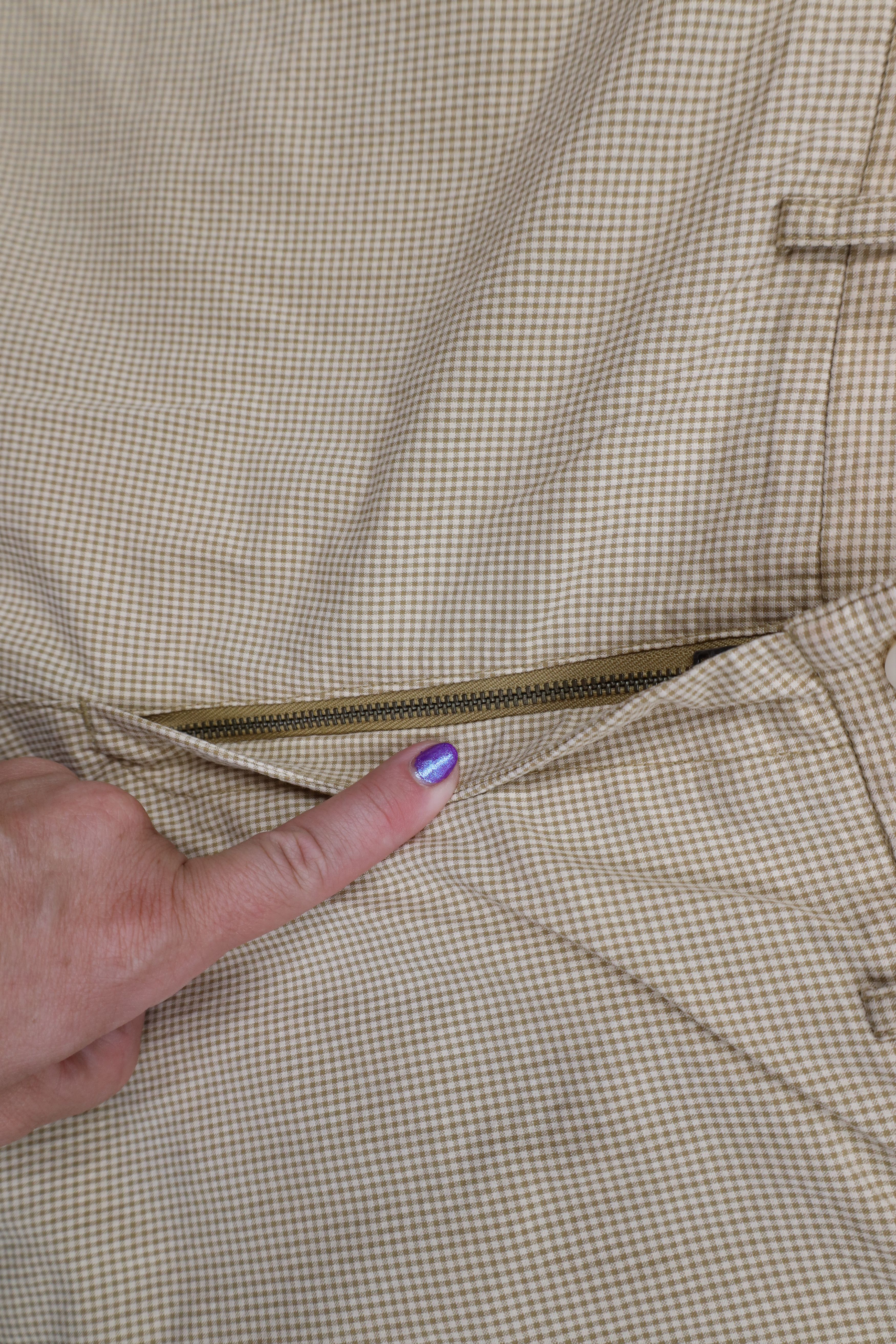 Vintage Vintage 90s Streetwear Wide Leg Chino Pants Beige Plaid Size US 36 / EU 52 - 7 Thumbnail