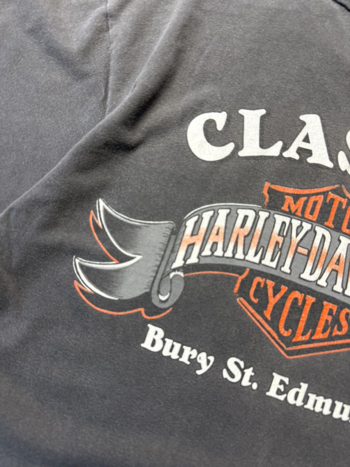 Harley Davidson Vintage Harley Davidson T Shirt 1989 USA Bury St.Edmunds Size US L / EU 52-54 / 3 - 19 Thumbnail