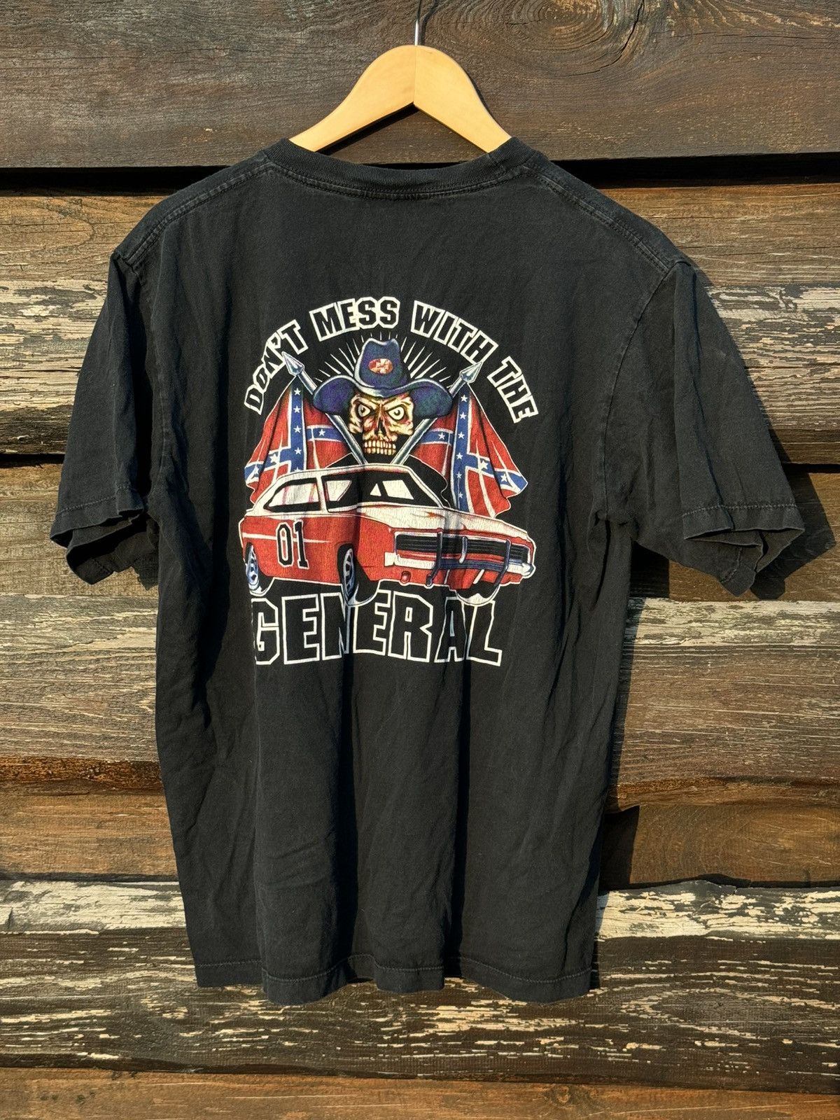 Vintage 90’s Don’t Mess With The General Lee Vintage black tee Dodge Size US L / EU 52-54 / 3 - 11 Thumbnail