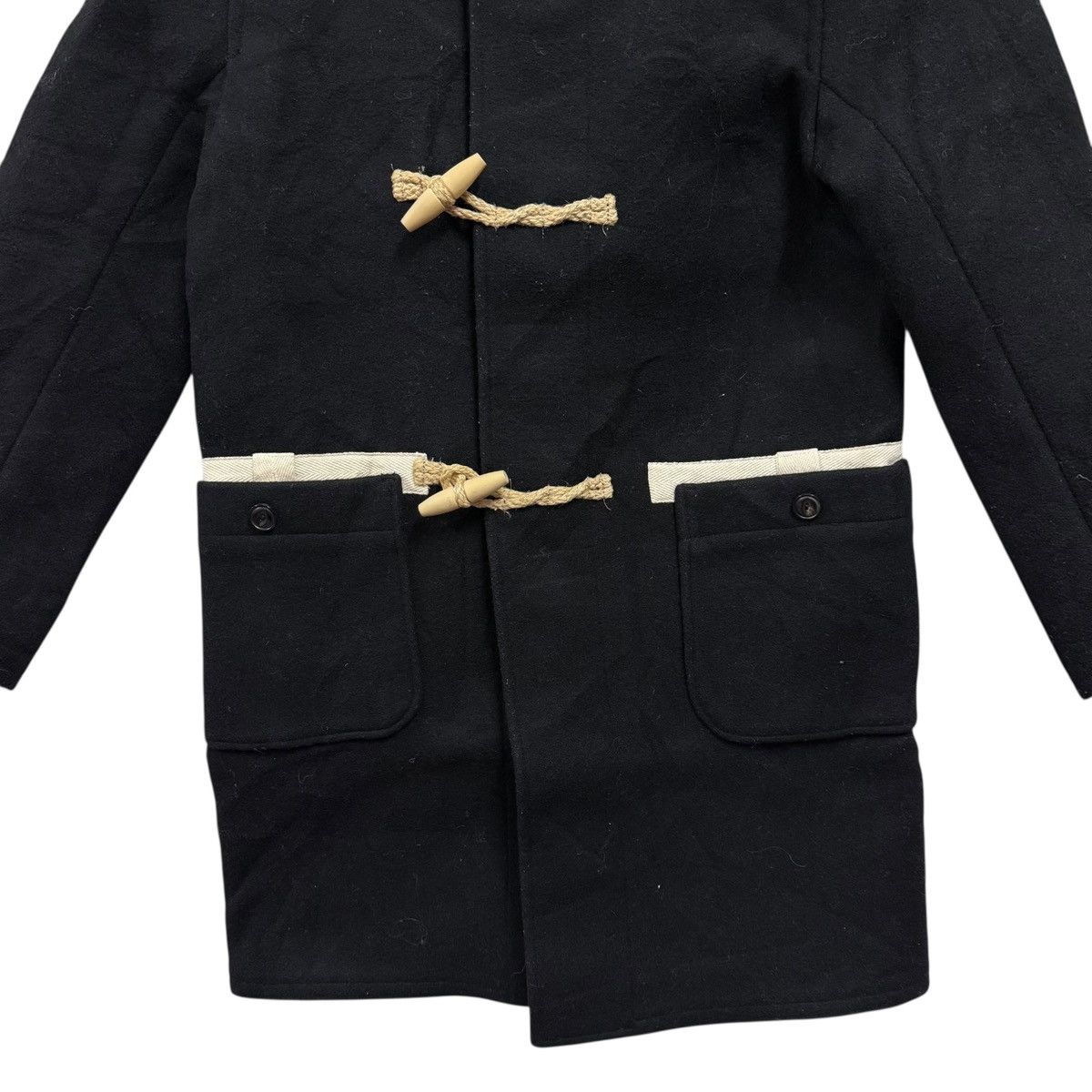 Japanese Brand Violet Buffalo Wallows Hoodie Duffle Jacket Wool Size US S / EU 44-46 / 1 - 4 Thumbnail
