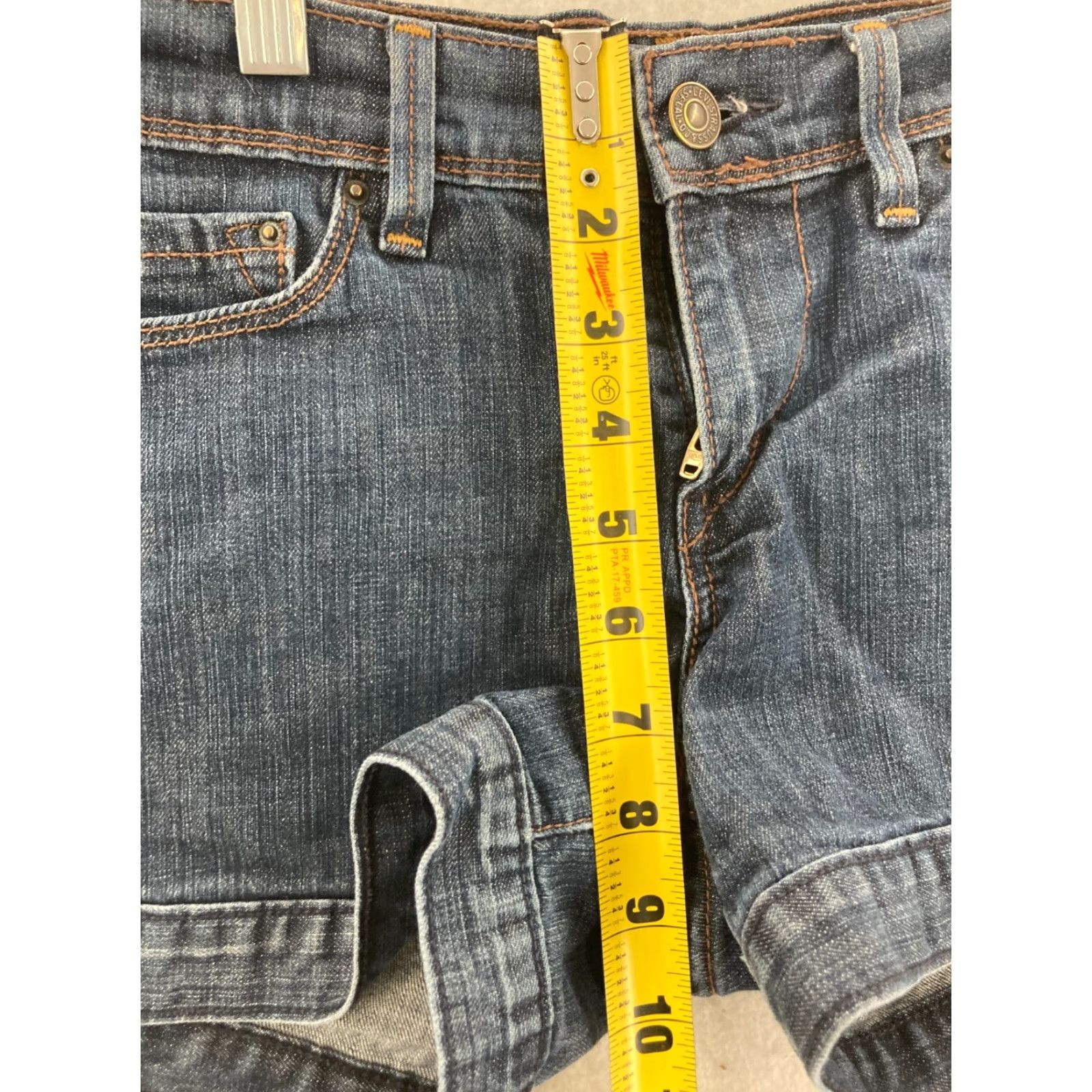 Levi's Levi's Shorts Womens 2 Blue Jean Mid Rise Stretch Shor ts Size 26" / US 2 / IT 38 - 4 Thumbnail