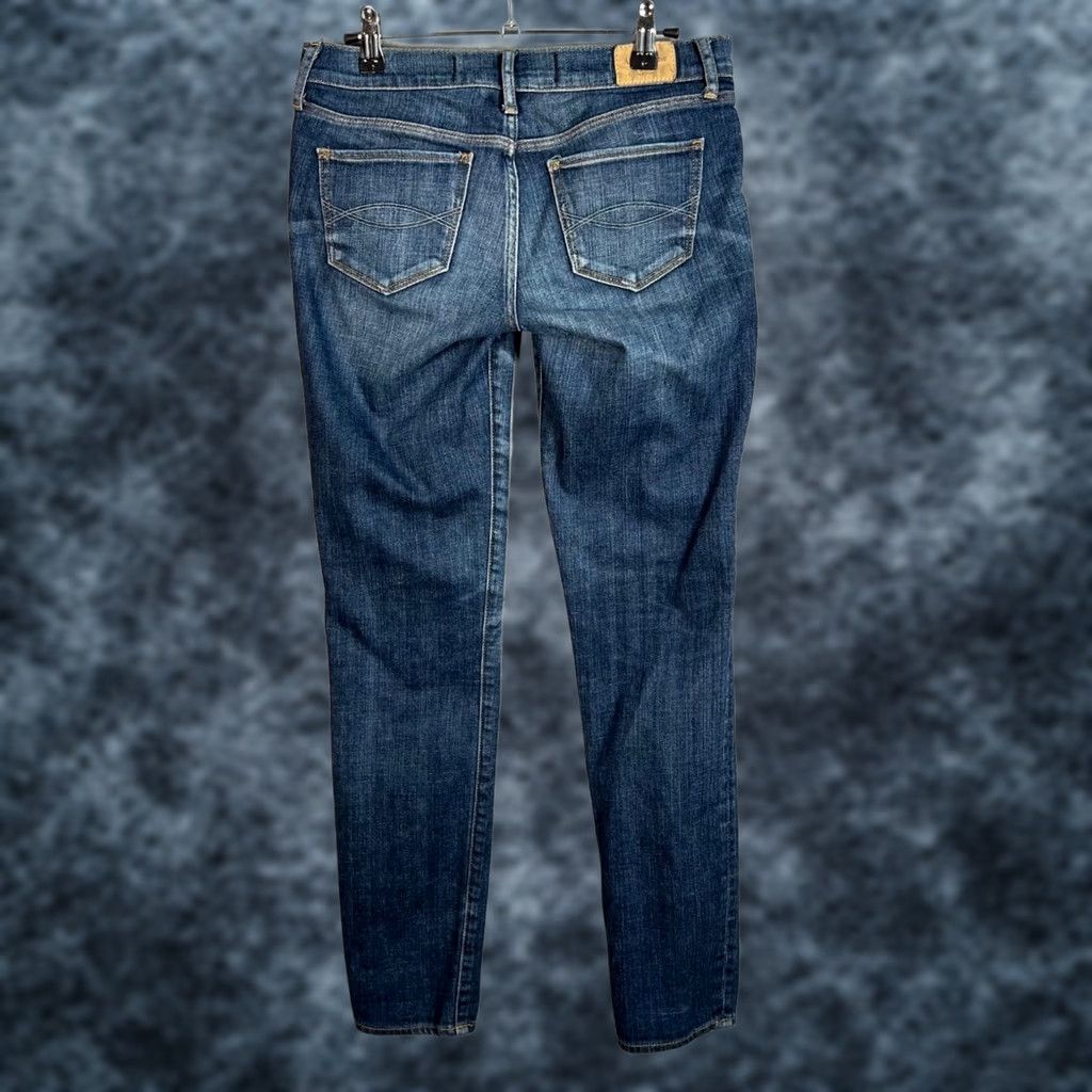Abercrombie & Fitch Abercrombie & Fitch Womens Skinny Jeans Blue Denim Stretch 26 x 31 5-Pocket Regular Size Threaded Size 26" / US 2 / IT 38 - 1 Thumbnail