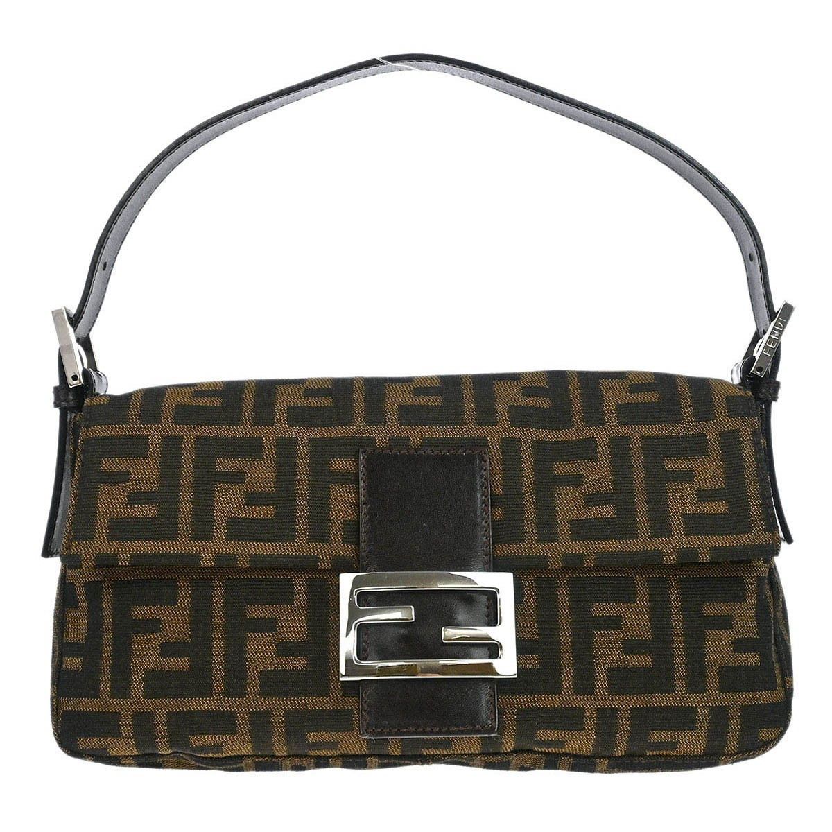Fendi Fendi Baguette Bag Zucca Canvas Size ONE SIZE - 1 Thumbnail
