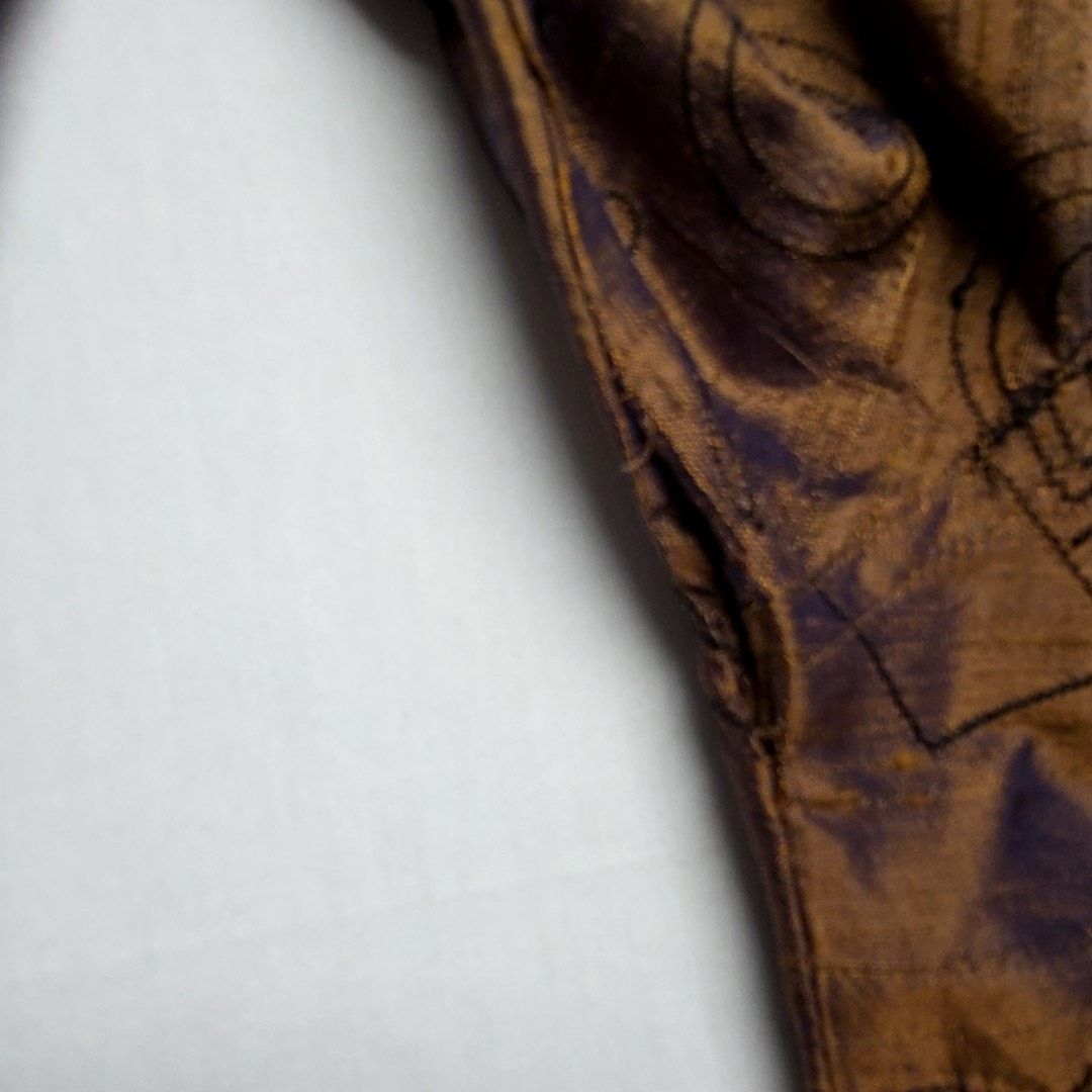 Vintage Vintage Bleu Bayou Silk Shirt S Brown Beaded Blouse 90s Size S / US 4 / IT 40 - 12 Thumbnail
