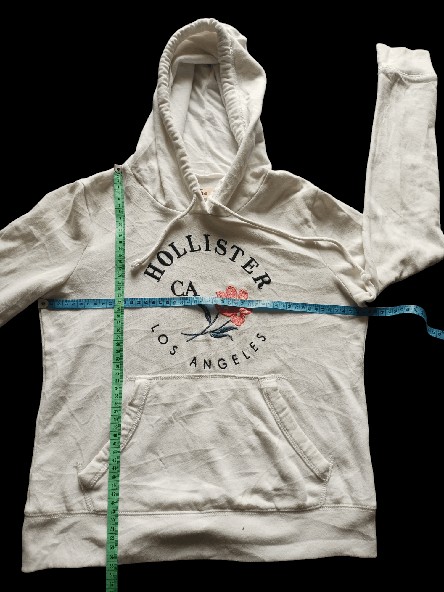 Hollister × Le Grande Bleu (L.G.B.) HOLLISTER CA 🌸 LOS ANGELES WHITE HOODIE Size US M / EU 48-50 / 2 - 8 Thumbnail