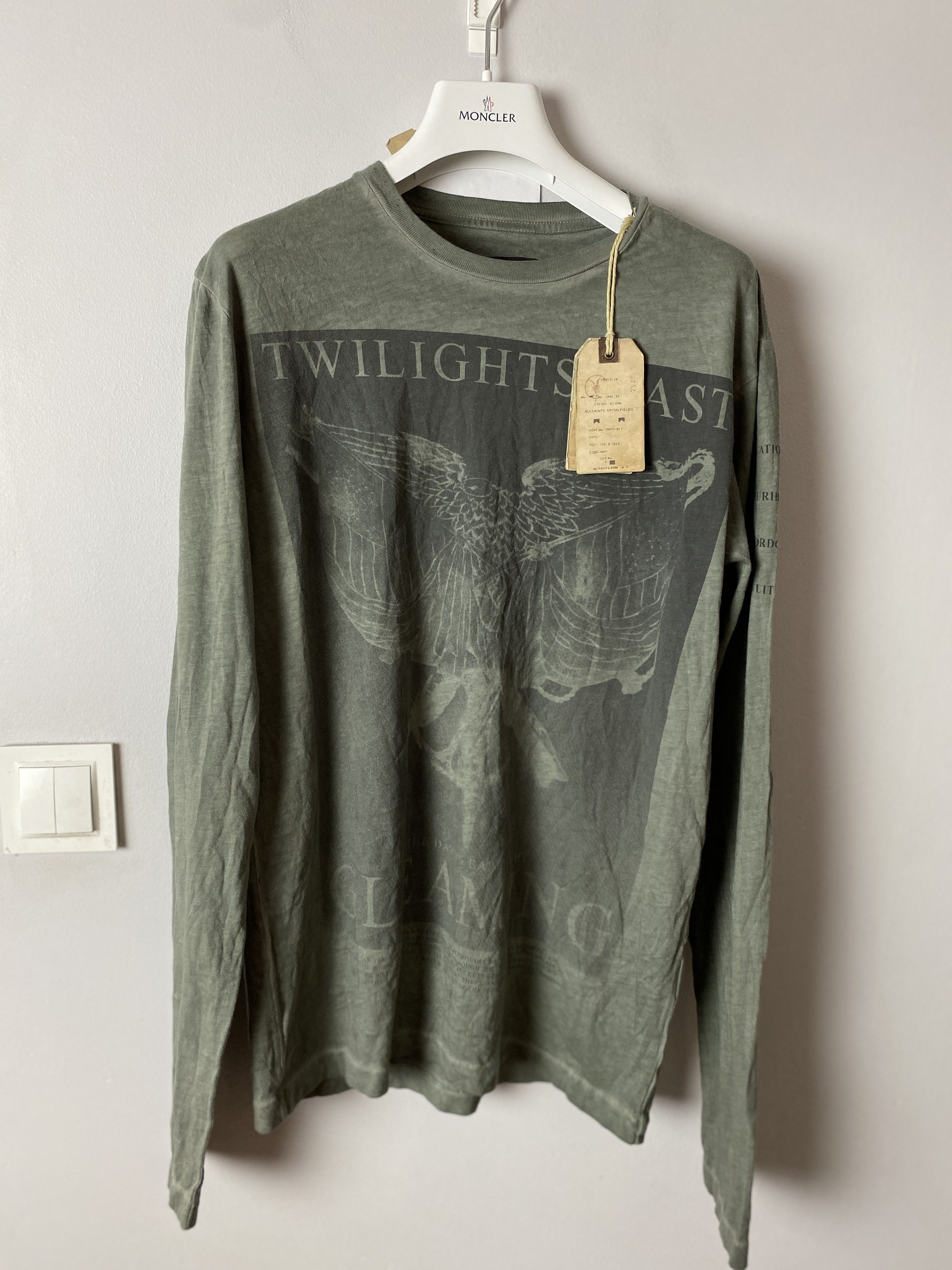 Allsaints All Saints Twilight Ls crew t-shirt tee printed Size US XL / EU 56 / 4 - 6 Thumbnail