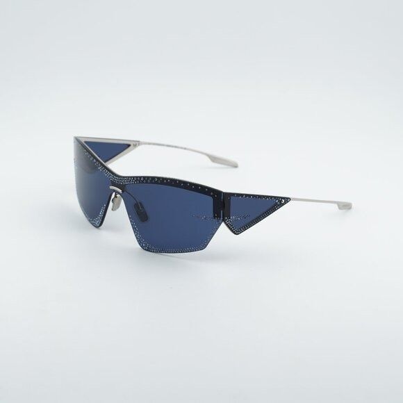 Givenchy Givenchy GV4100US 16V Sunglasses Blue/Silver Geometric Frame Size ONE SIZE - 1 Thumbnail