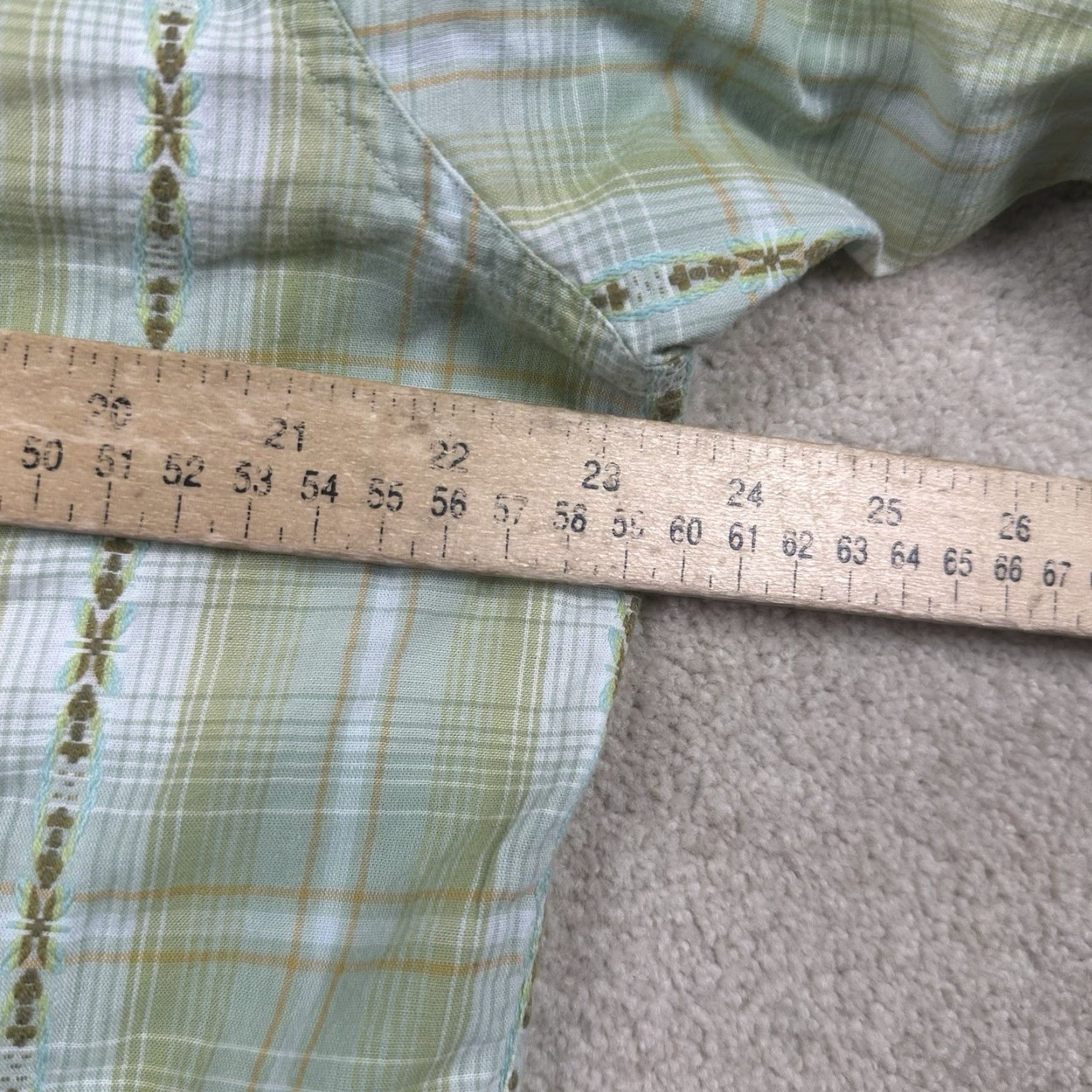 Polo Ralph Lauren VINTAGE Polo Ralph Lauren Pearl Snap Shirt Mens L Green Plaid Western Shirt Benjamin Size US L / EU 52-54 / 3 - 6 Thumbnail