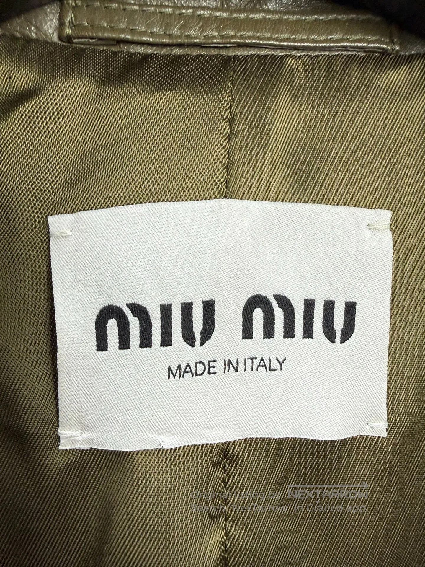 Miu Miu MIU MIU 24SS Leather Blazer. Size M / US 6-8 / IT 42-44 - 3 Thumbnail