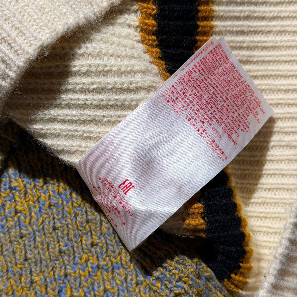 Marni Two tone v neck sweater Size US L / EU 52-54 / 3 - 8 Thumbnail