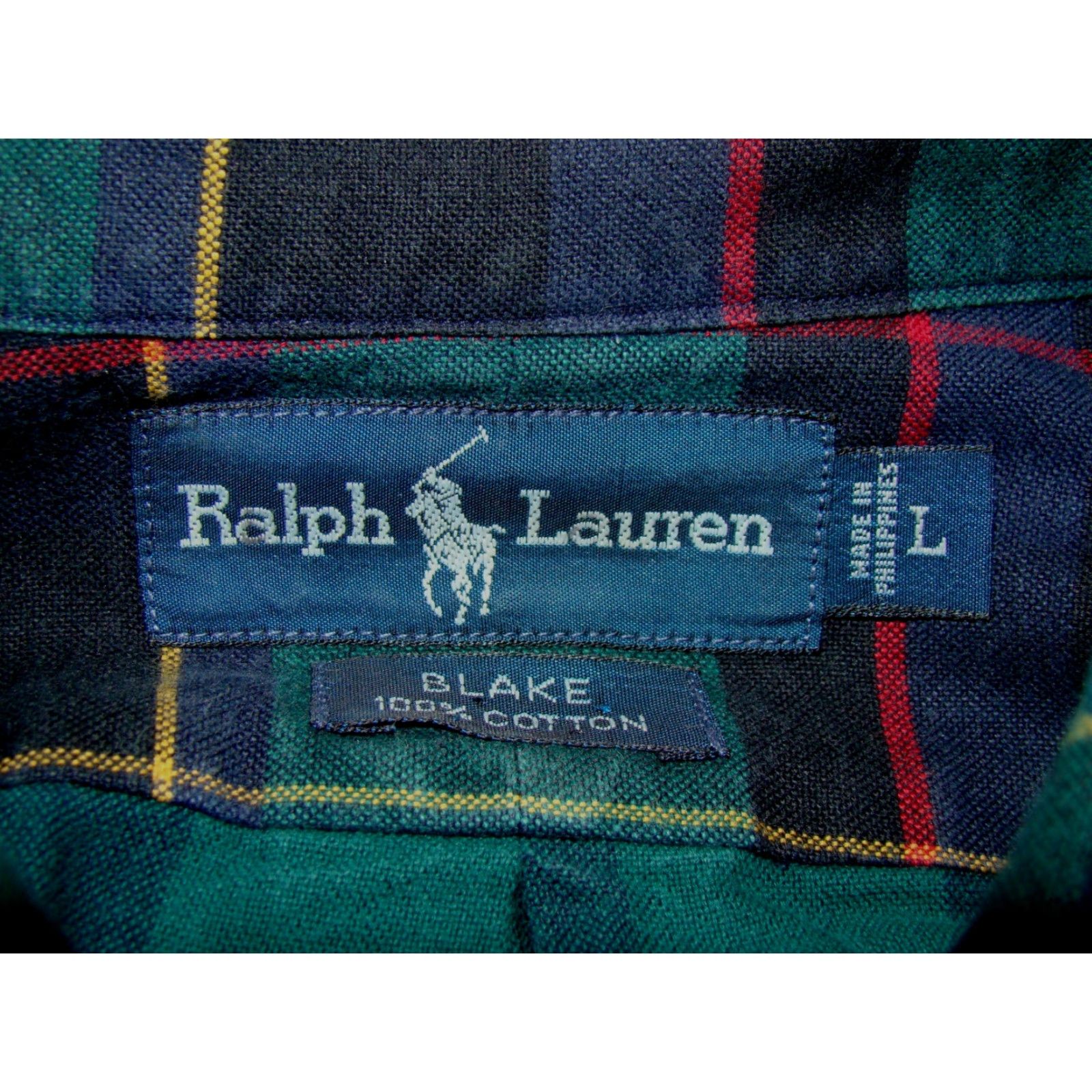 Ralph Lauren VINTAGE Ralph Lauren Blake Mens L 2XL Tartan Plaid Double Scottie Dog Pocket Shirt Size US XXL / EU 58 / 5 - 4 Thumbnail